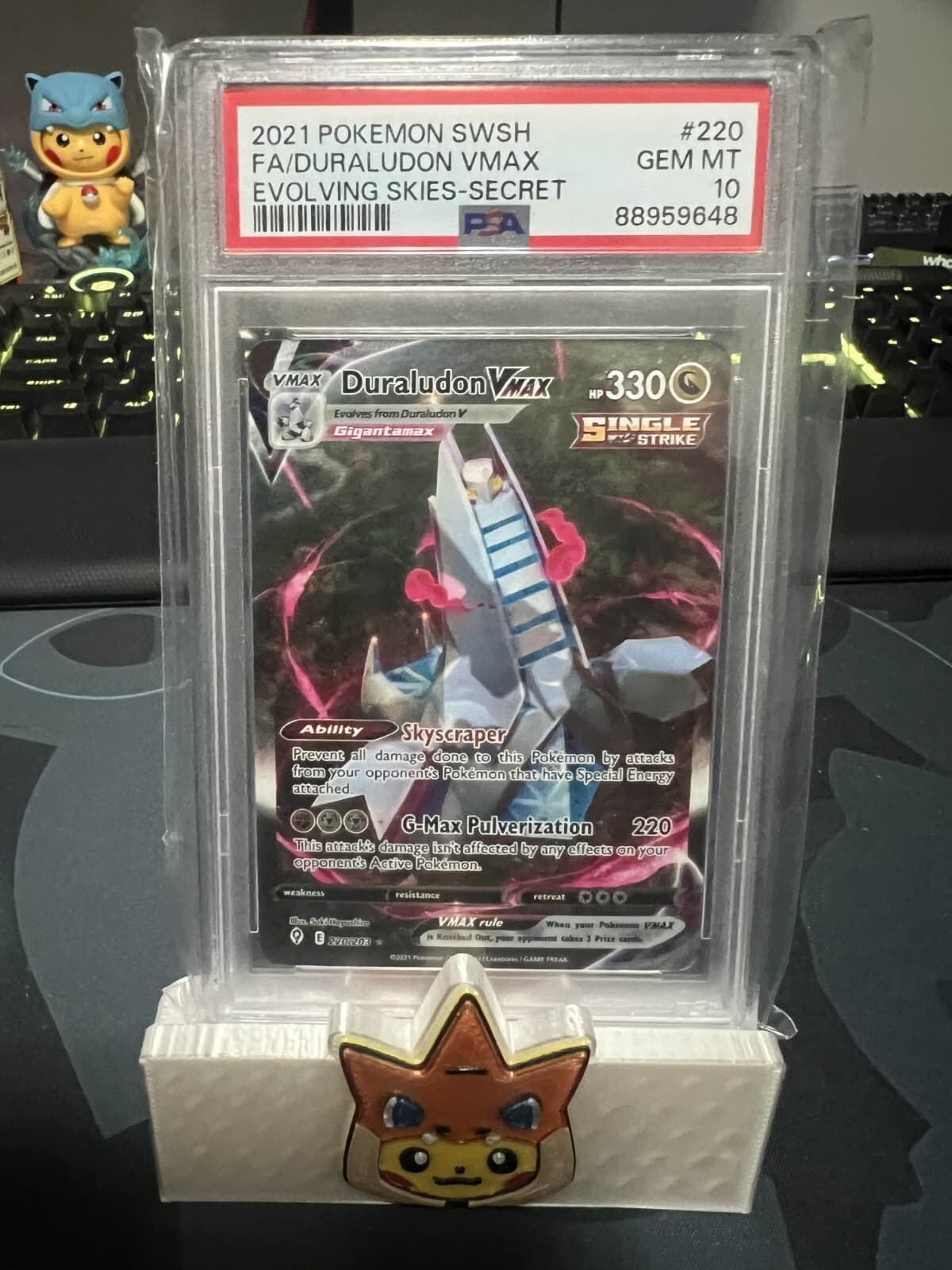 PSA 10 Duraludon VMAX (Alternate Art Secret) 220/203 Swsh07: Evolving Skies Holo