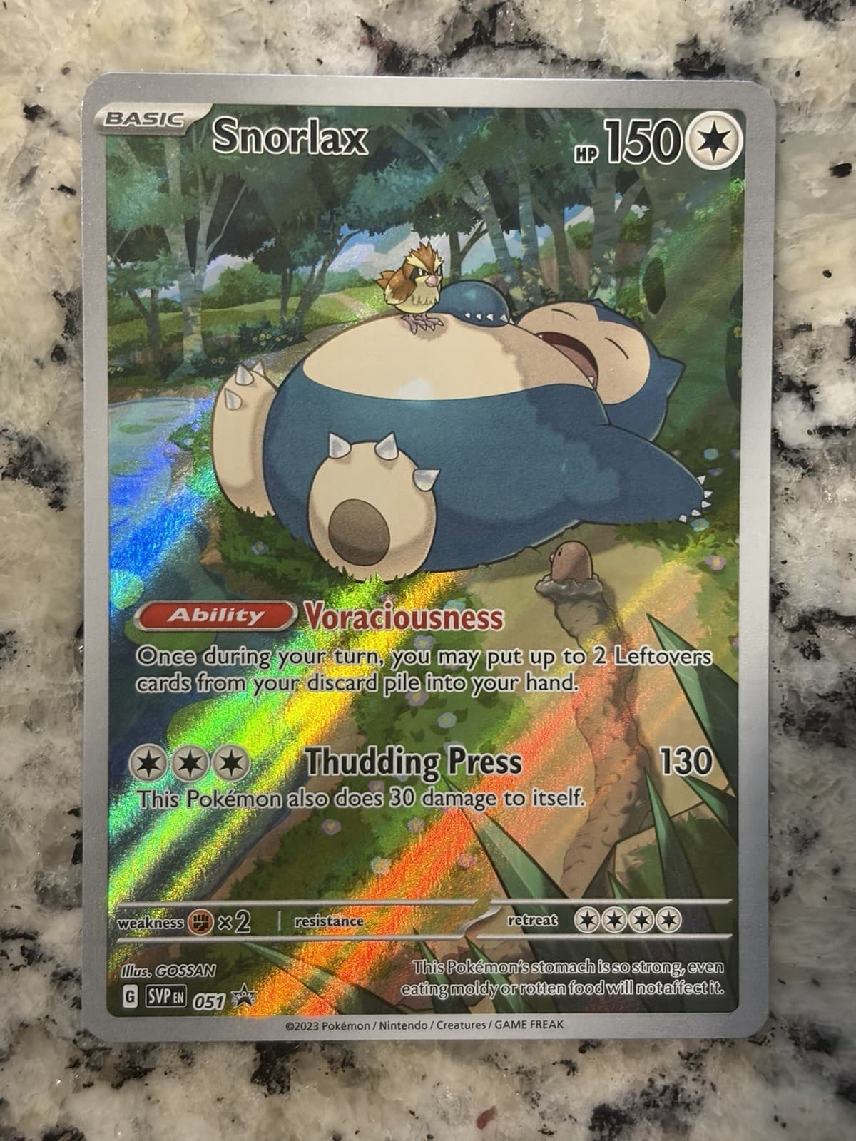 Snorlax 051 Black Star Promo! Pokemon Scarlet & Violet Promos!