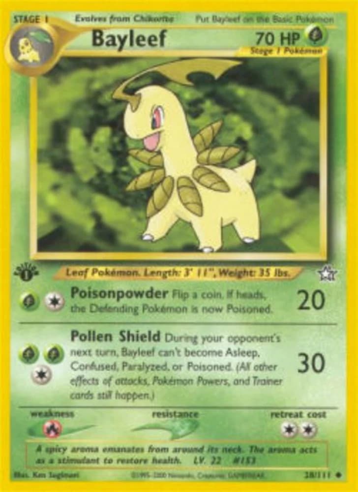Pokémon Lorblatt NG-28 Uncommon Deutsch Played 1st