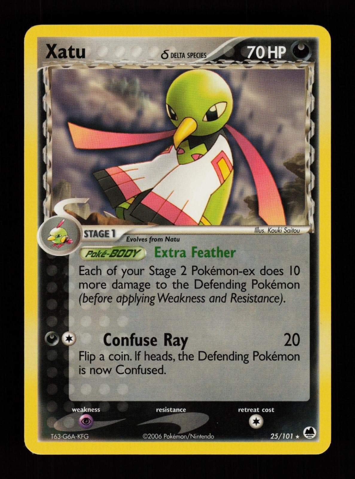 Xatu 25/101 Rare Dragon Frontiers Pokemon Cards