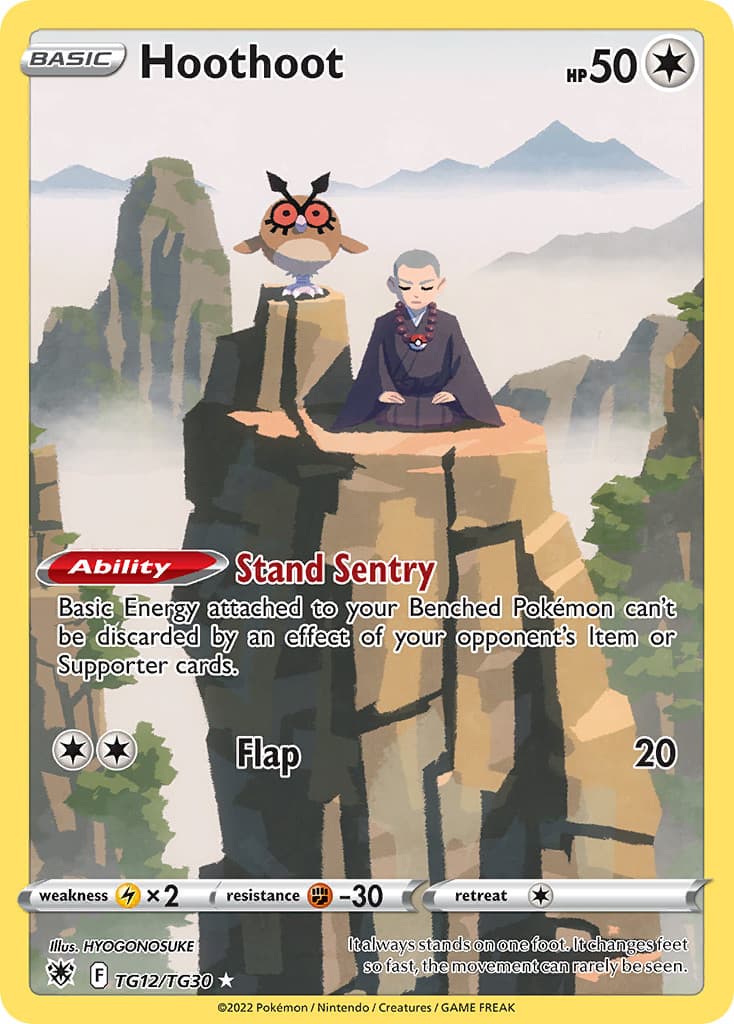 HOOTHOOT TG12/TG30 HOLO ASTRAL RADIANCE TRAINER GALLERY POKEMON NM