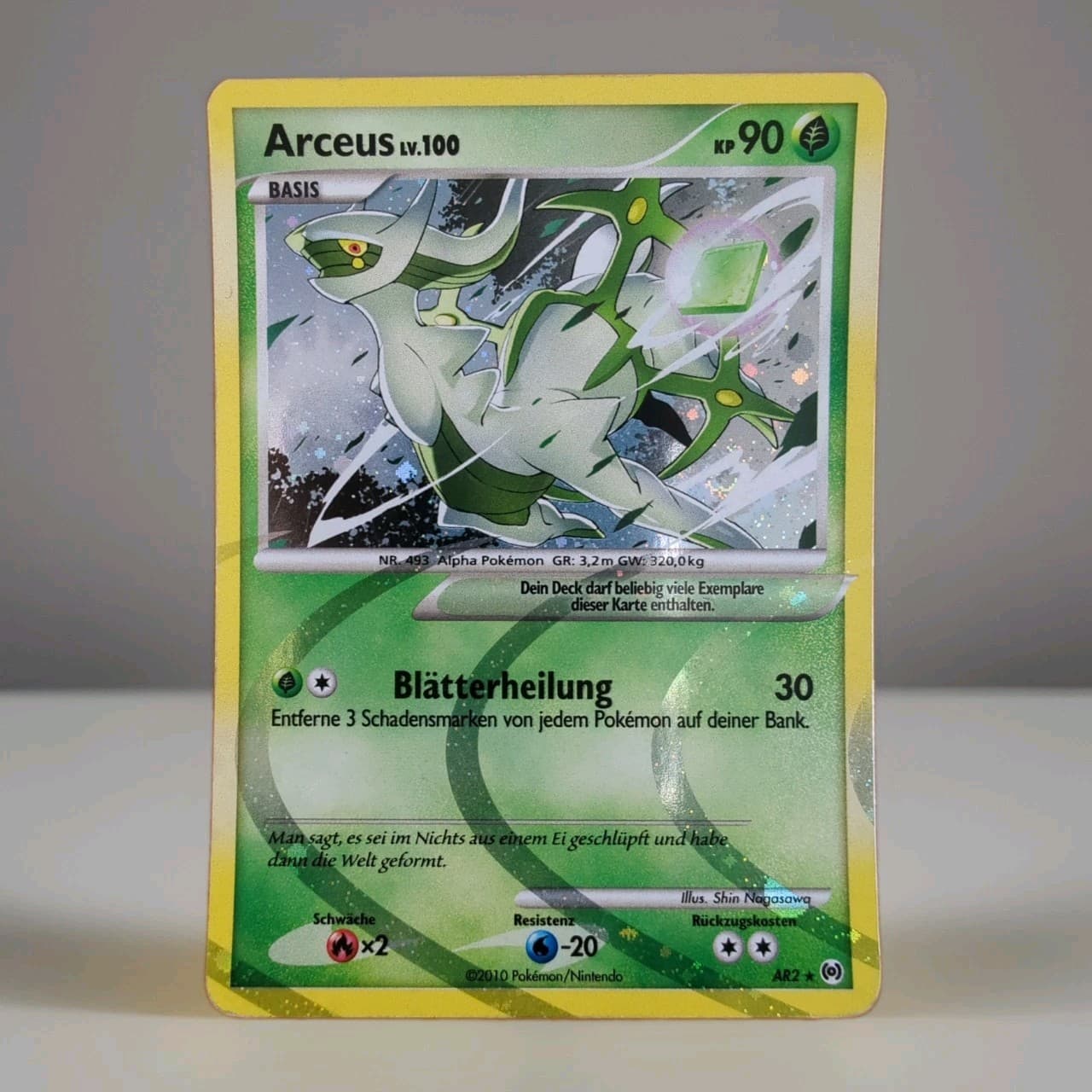 Arceus LV. 100 Holo Pokemon Karte Deutsch AR2 Arceus