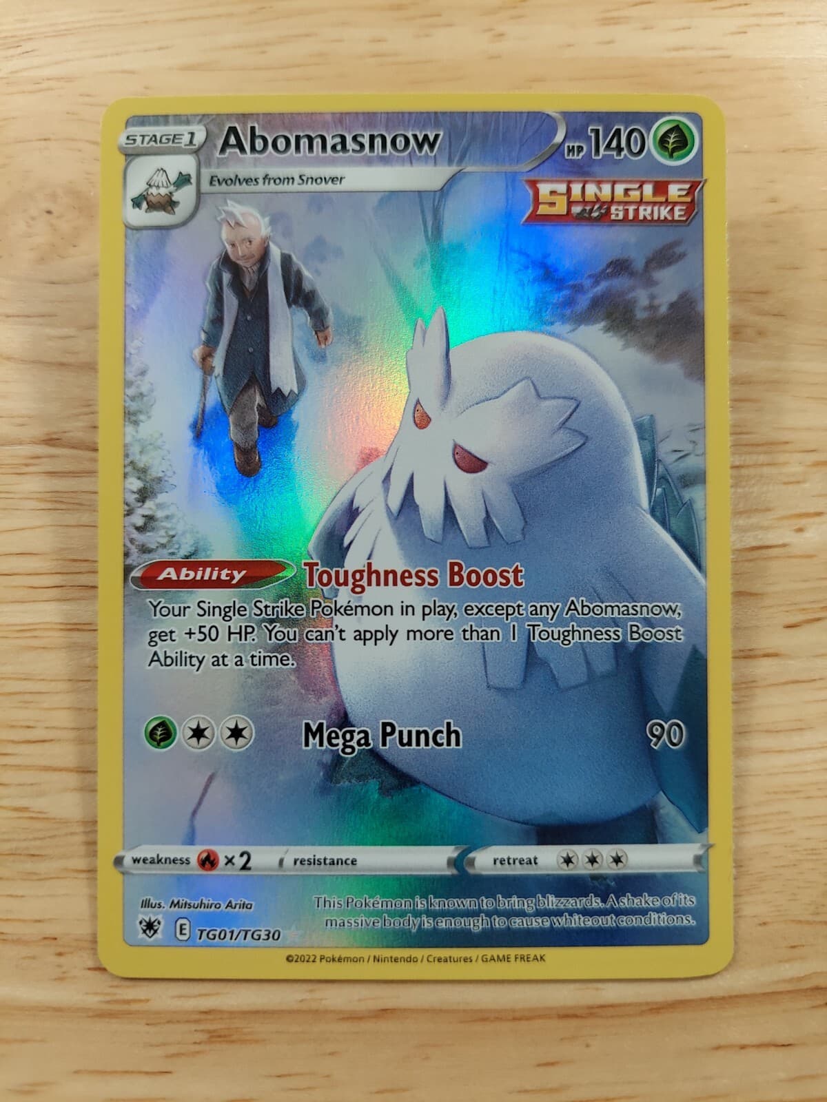 Abomasnow TG01/TG30 Astral Radiance Trainer Gallery NM Ultra Rare Pokemon Card