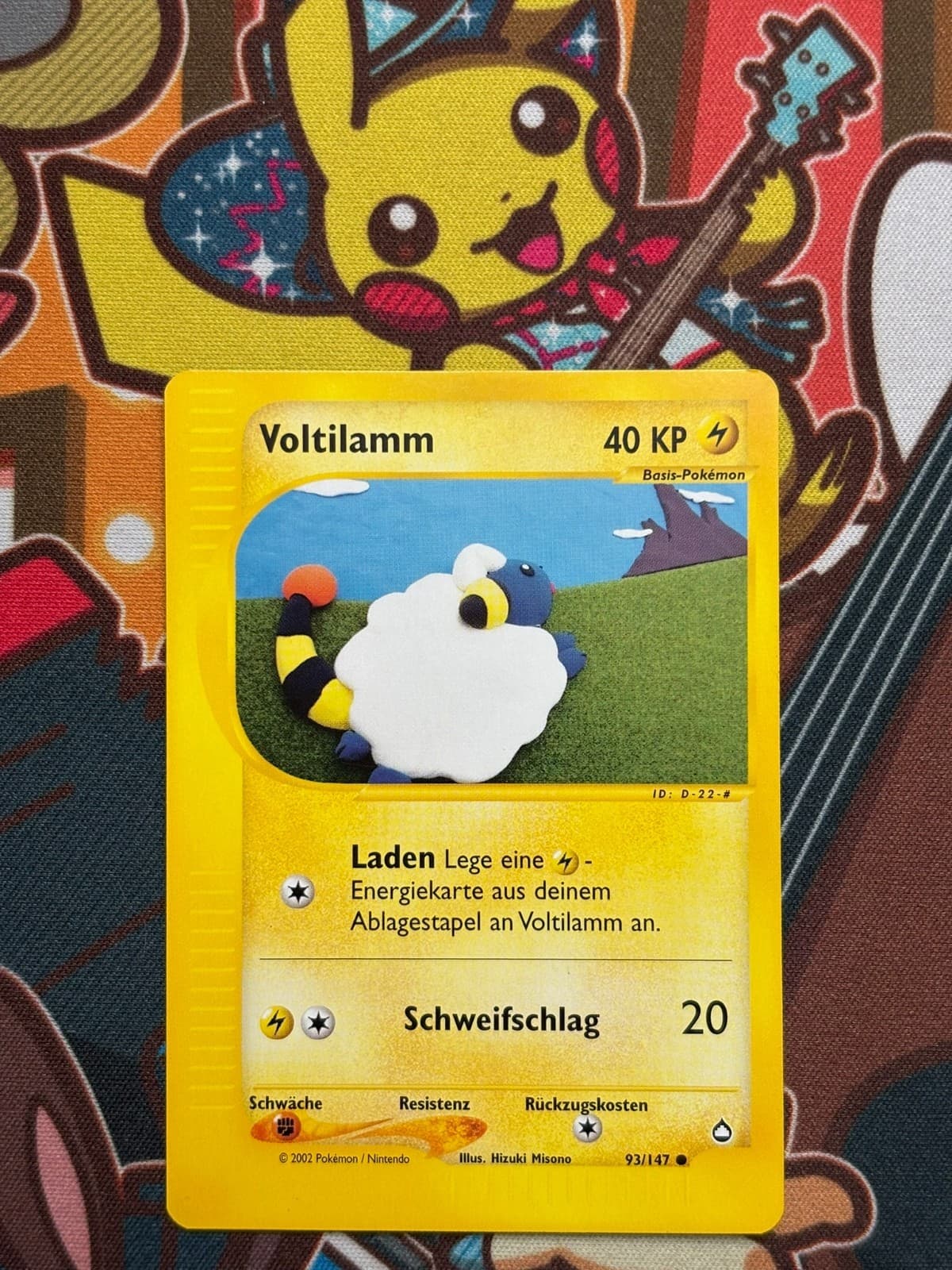 Voltilamm 93/147 Aquapolis deutsch Pokemon Karten NM