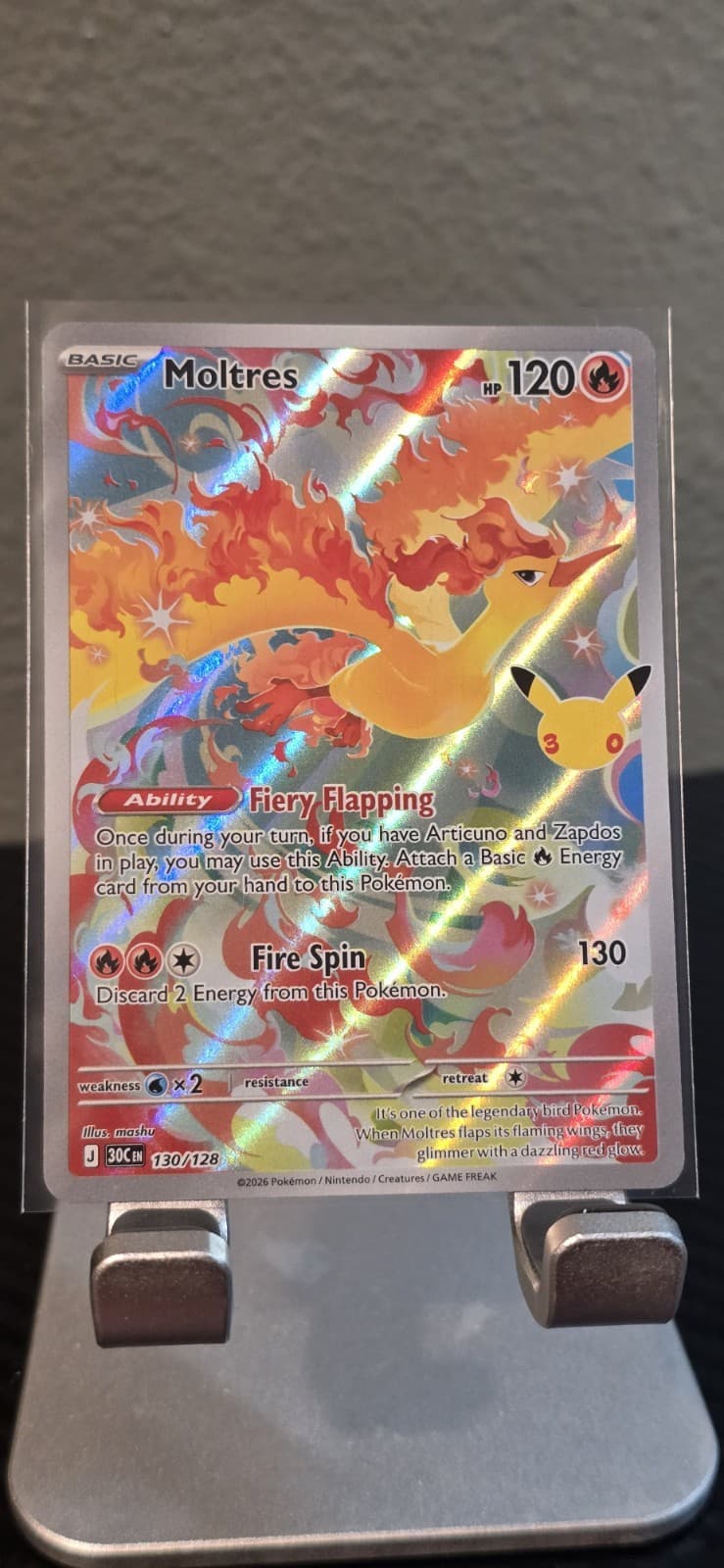 Pokemon ME: 30th Celebration - Moltres #130/128