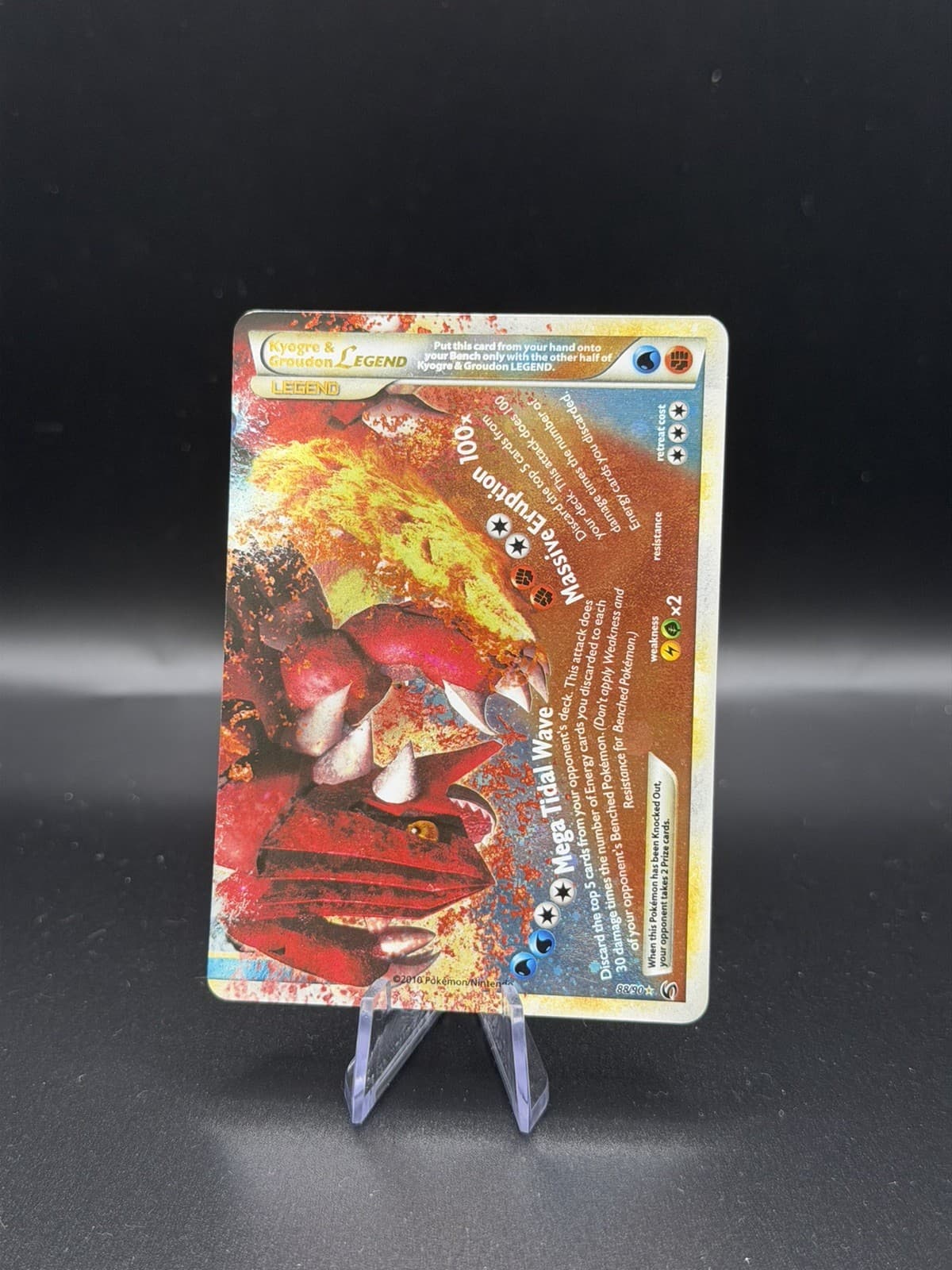 Groudon LEGEND Bottom 88/90 Undaunted Holo
