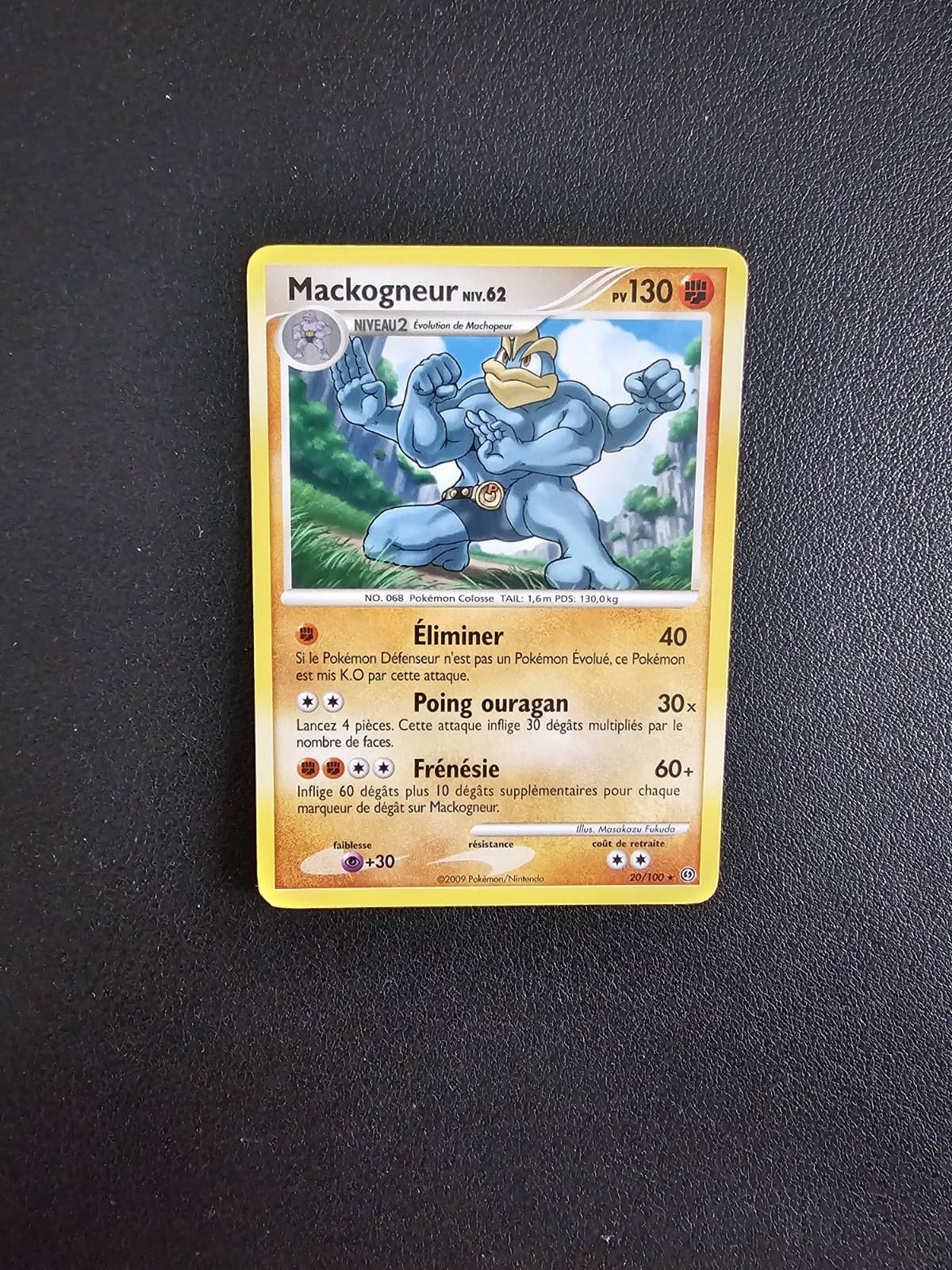 Carte Pokémon Mackogneur 20/100 Rare Diamant et Perle Tempête