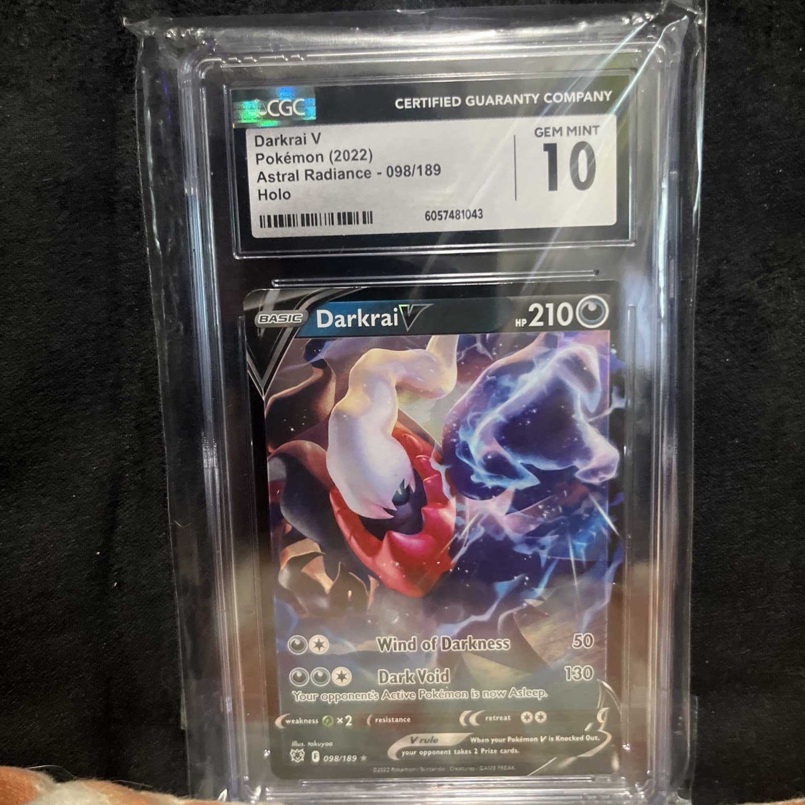 Pokémon TCG Darkrai v Astral Radiance Holo Ultra Rare 098/189 CGC Gem Mint 10