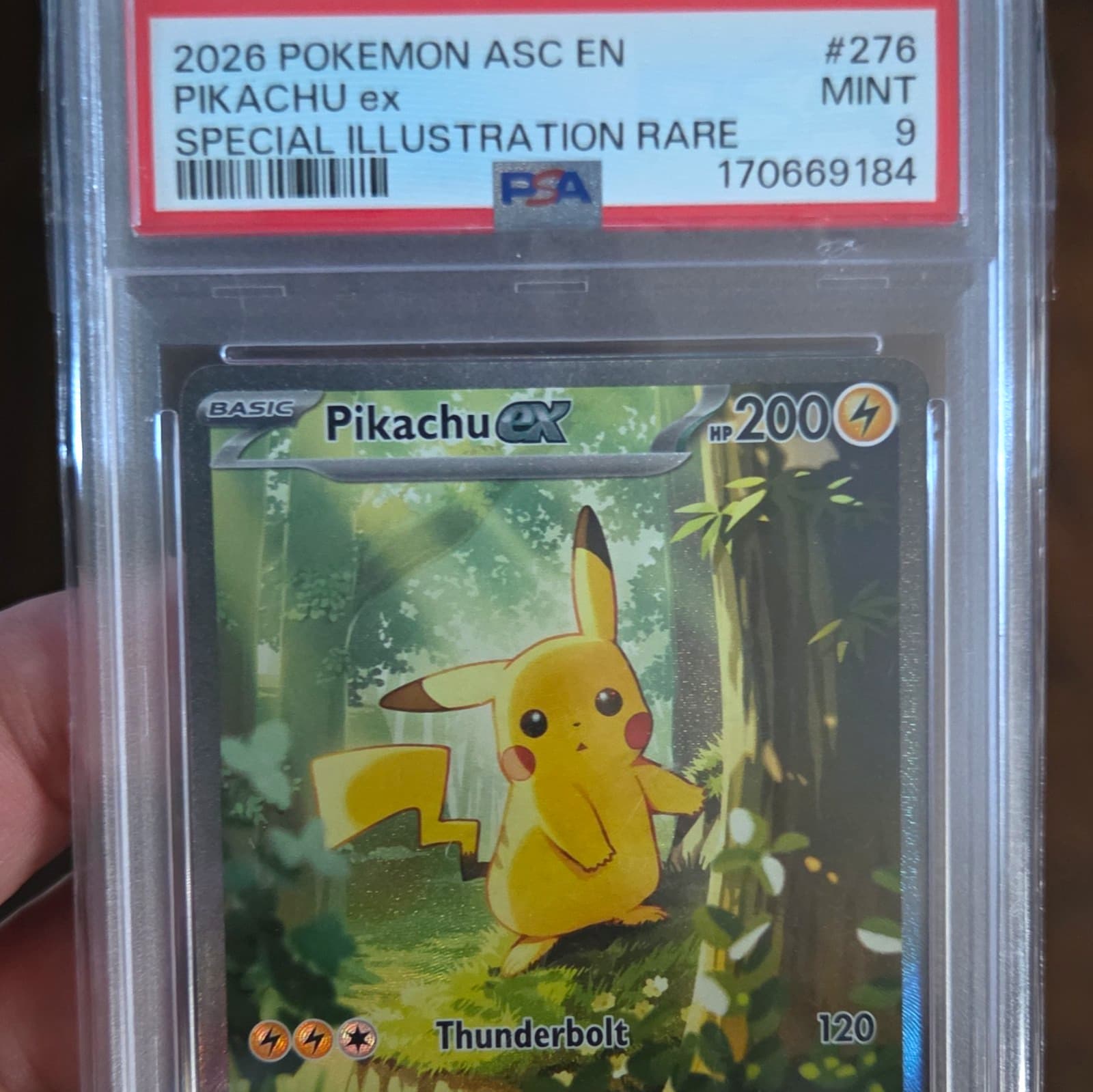 Pikachu ex 276/217 Me: Ascended Heroes SIR Holo EN 2026 PSA 9