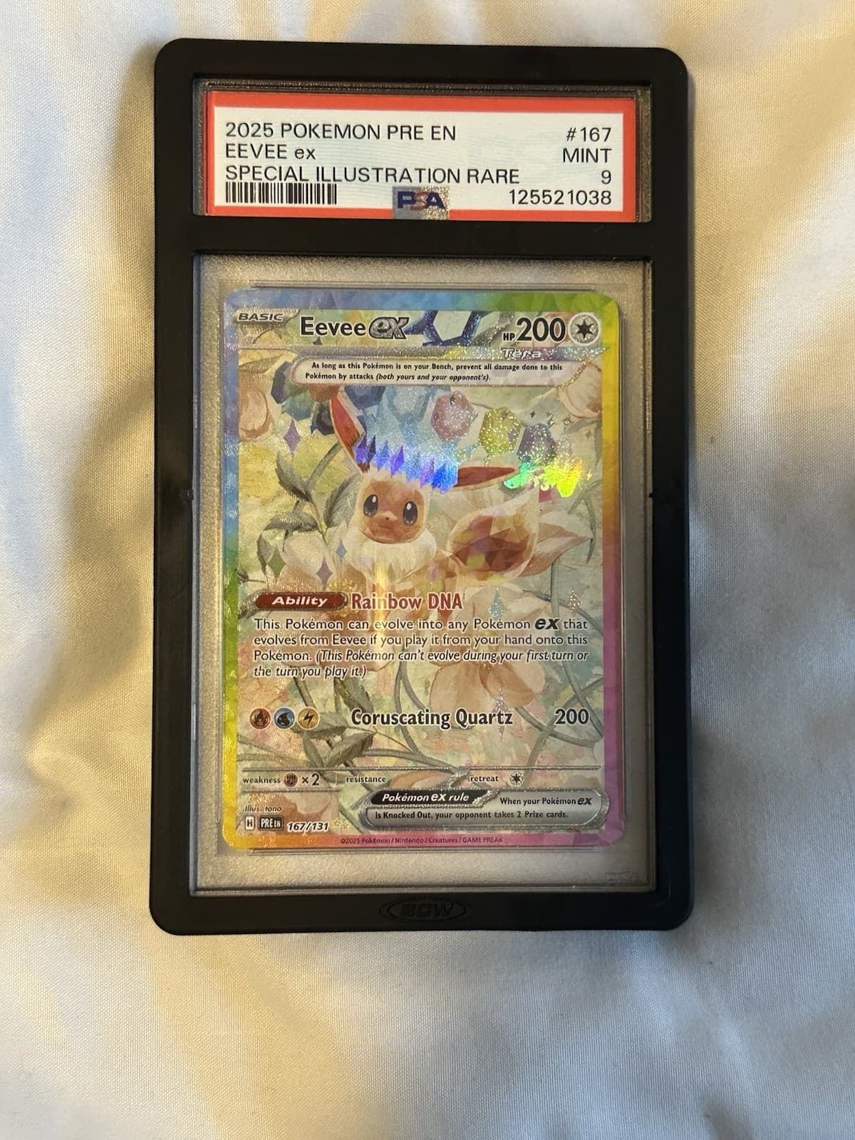 Eevee EX 167/131 Special Illustration Rare Pokemon PSA 9