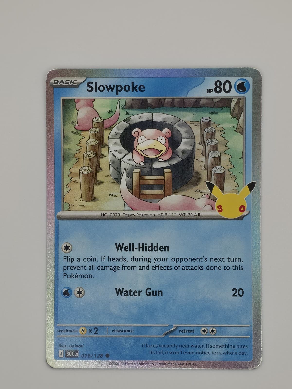 Slowpoke - 2026 Pokemon 30th Celebration 16/128