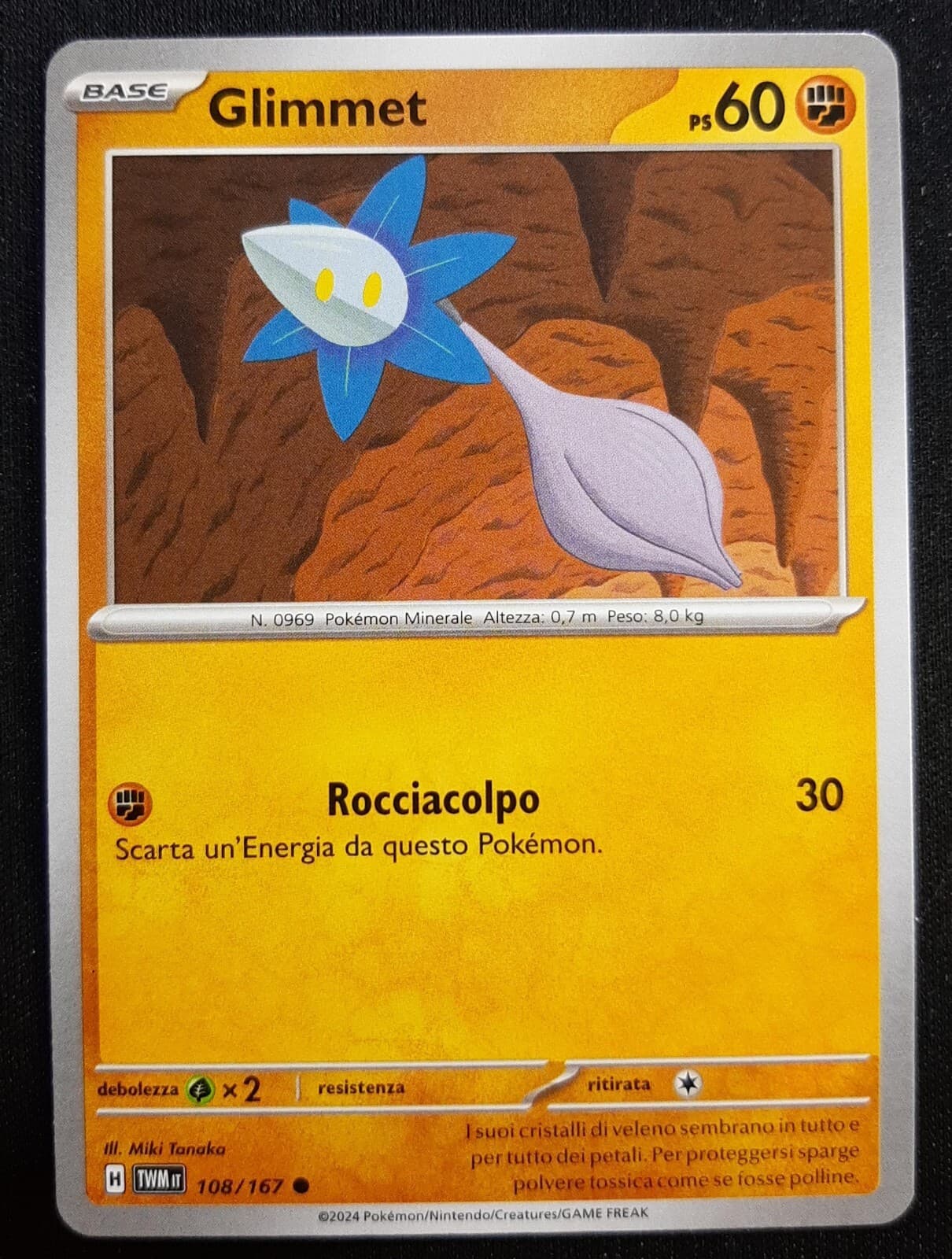 GLIMMET 108/167 in Italiano POKEMON Crepuscolo Mascherato
