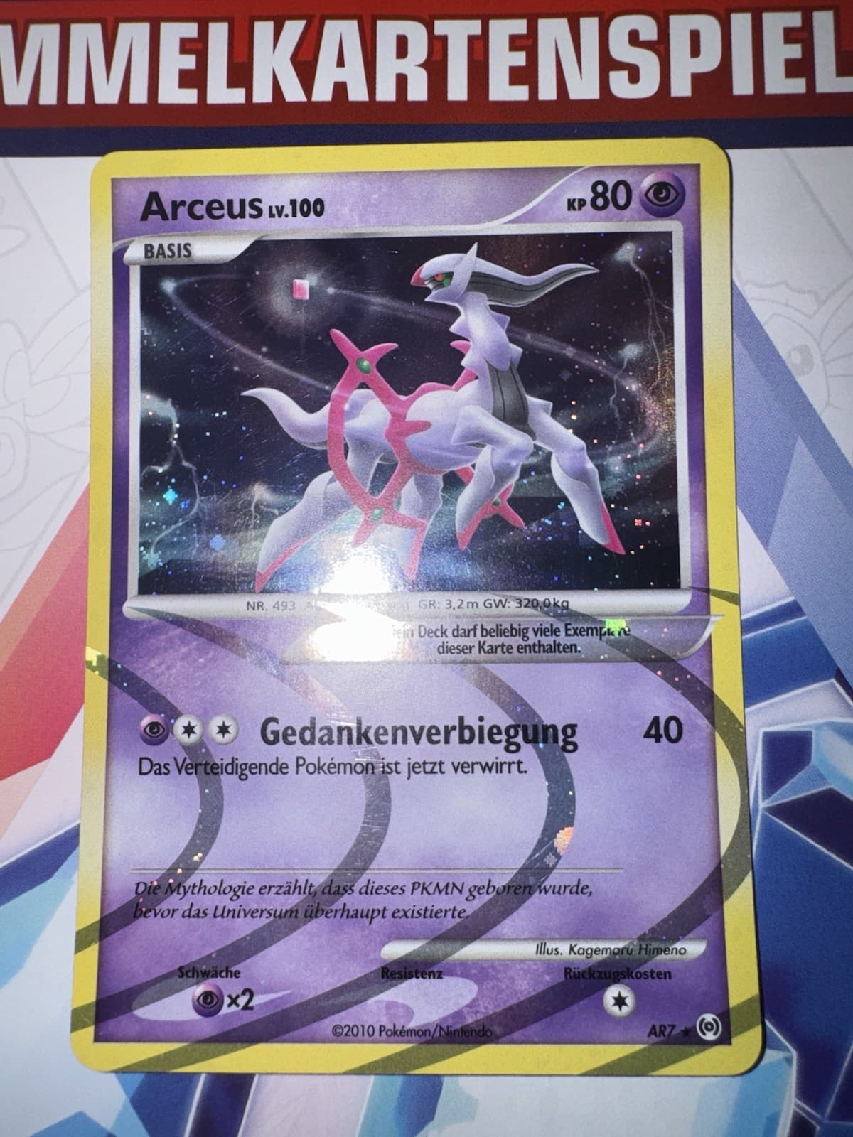 Pokemon Tcg - Arceus LV. 100 Ar7 Arceus Holo DE NM