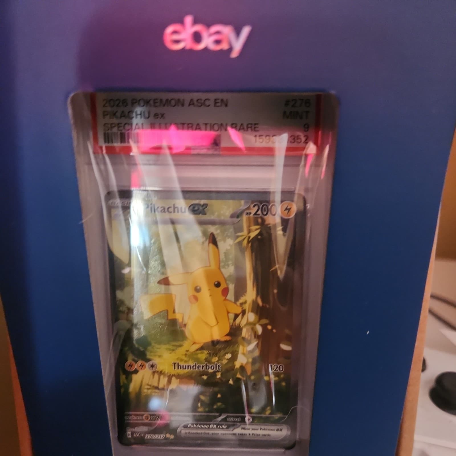 2026 Pokemon Ascended Heroes Pikachu ex 276/217 SIR PSA 9