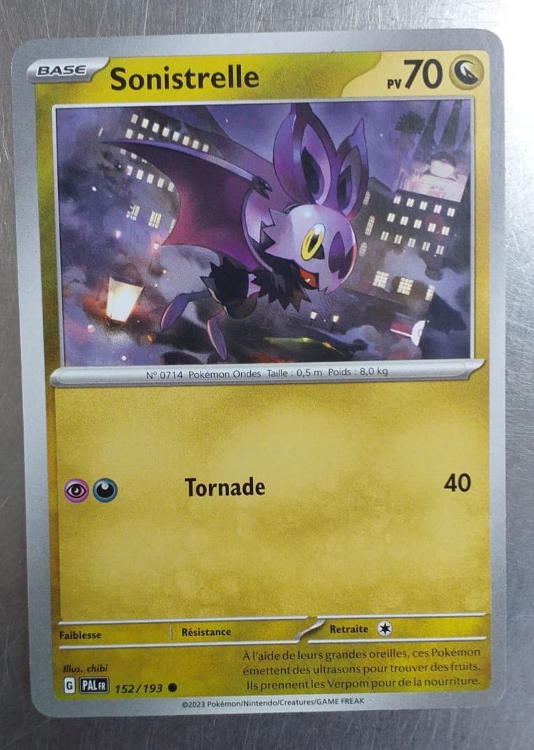 Carte Pokémon Sonistrelle 152/193 Évolutions à Paldea, neuf, français