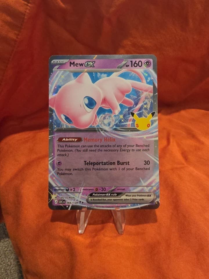 Mew EX Holo 66/128 30th Celebrations Pokemon TCG Pokémon Card English NM