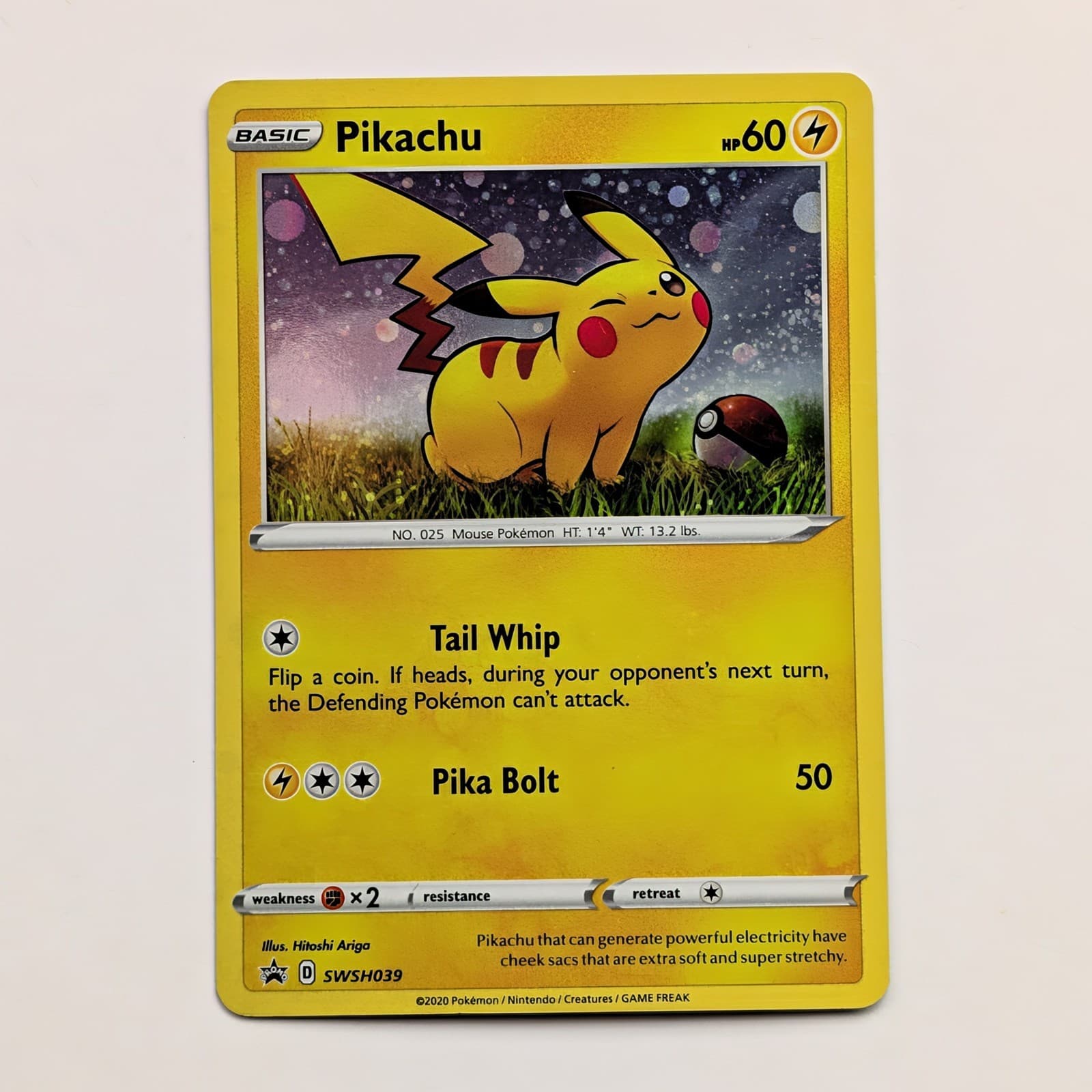 Pikachu Foil SWSH Black Star Promos #SWSH039 Pokémon TCG Near Mint