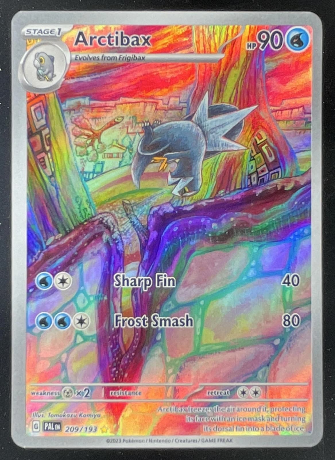 2023 Pokemon Scarlet & Violet Paldea Evolved #209/193 Arctibax Illustration Rare