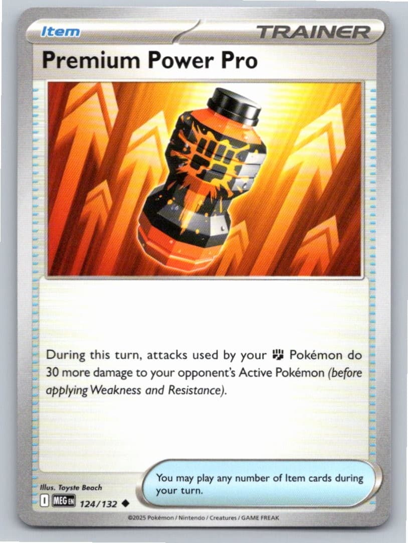 POKEMON PREMIUM POWER PRO MEGA EVOLUTION 124/132 UNCOMMON NM A53027 FREE S&H