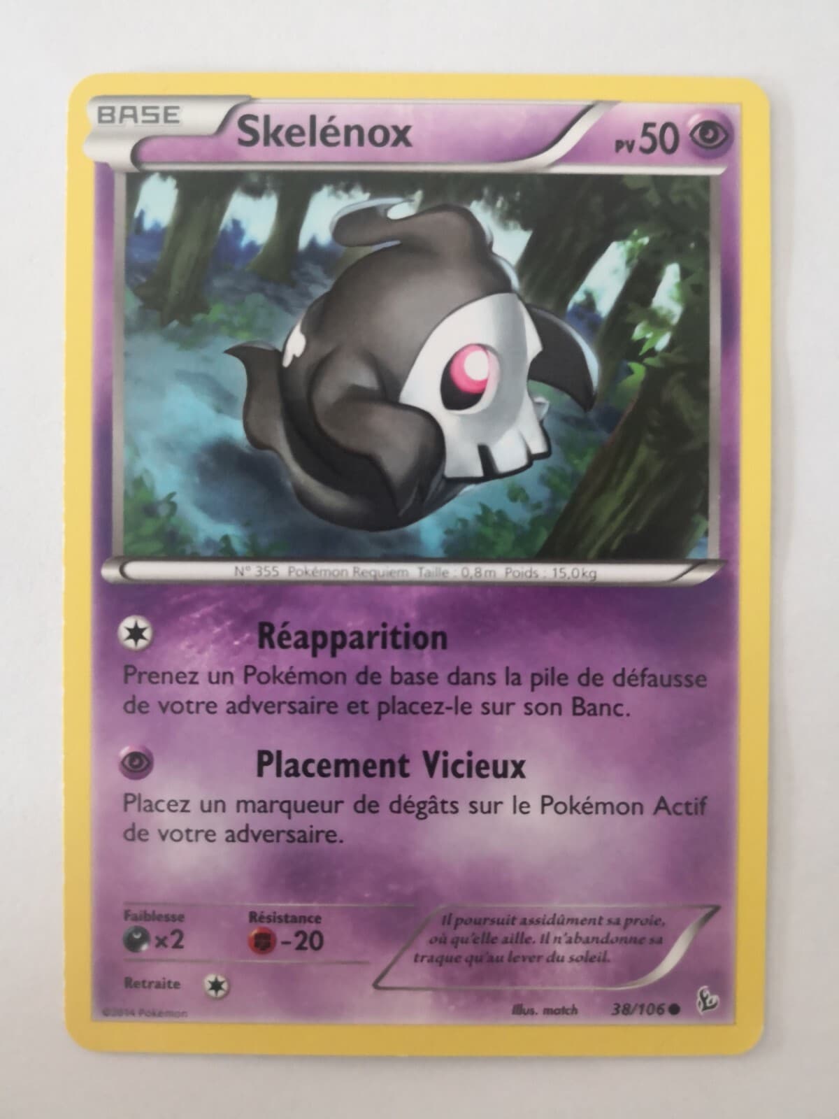 Carte Pokémon - Skelénox 38/106 - XY2 Etincelles