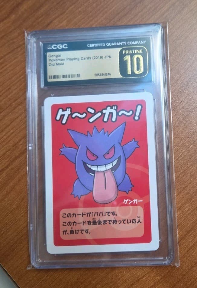 Pokemon Playing Cards 2019 JPN Old Maid Gengar CGC Pristine 10 Graded