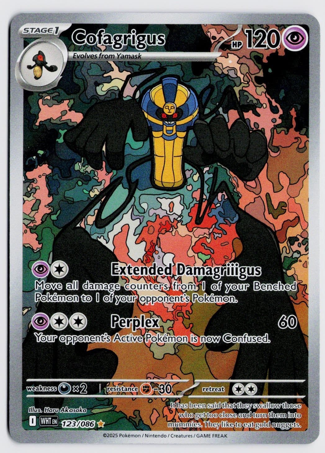 Cofagrigus 123/086 Illustration Rare - SV: White Flare EN NM