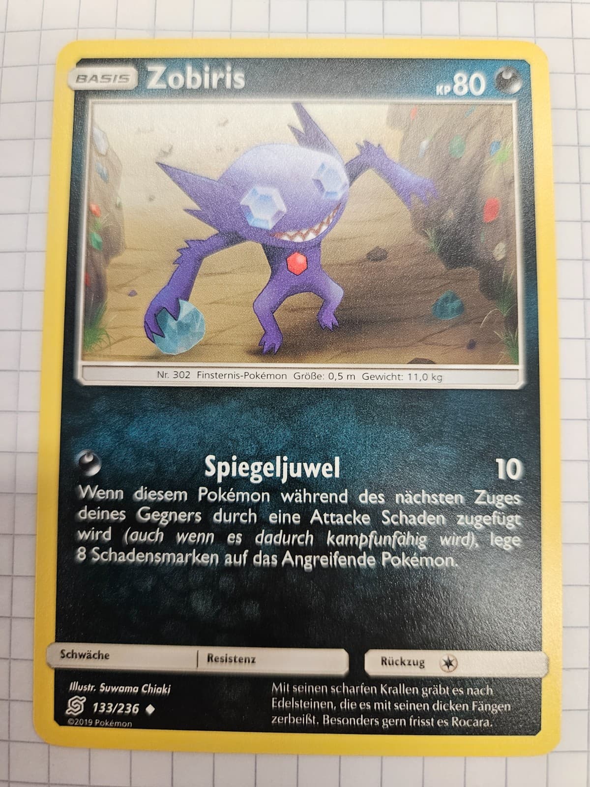 Pokémonkarte Zobiris 133/236 Bund der Gleichgesinnten