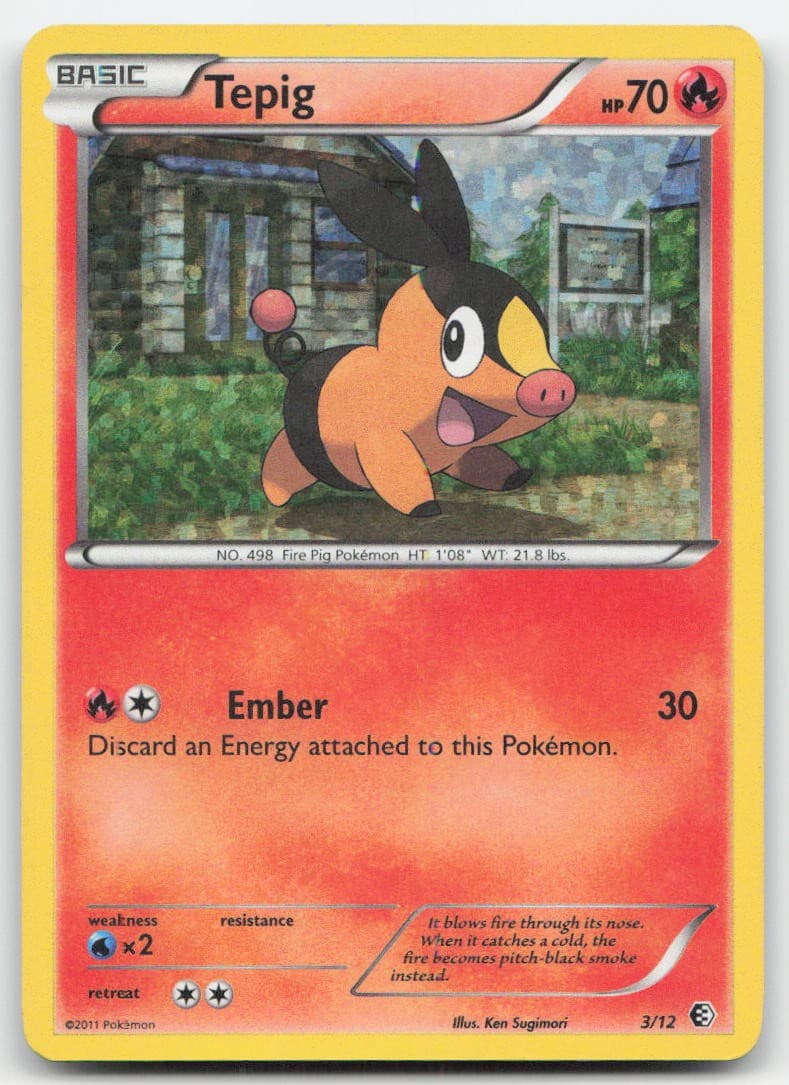 Tepig 003/012 McDonald's Promos 2011 Holofoil Pokemon TCG DM