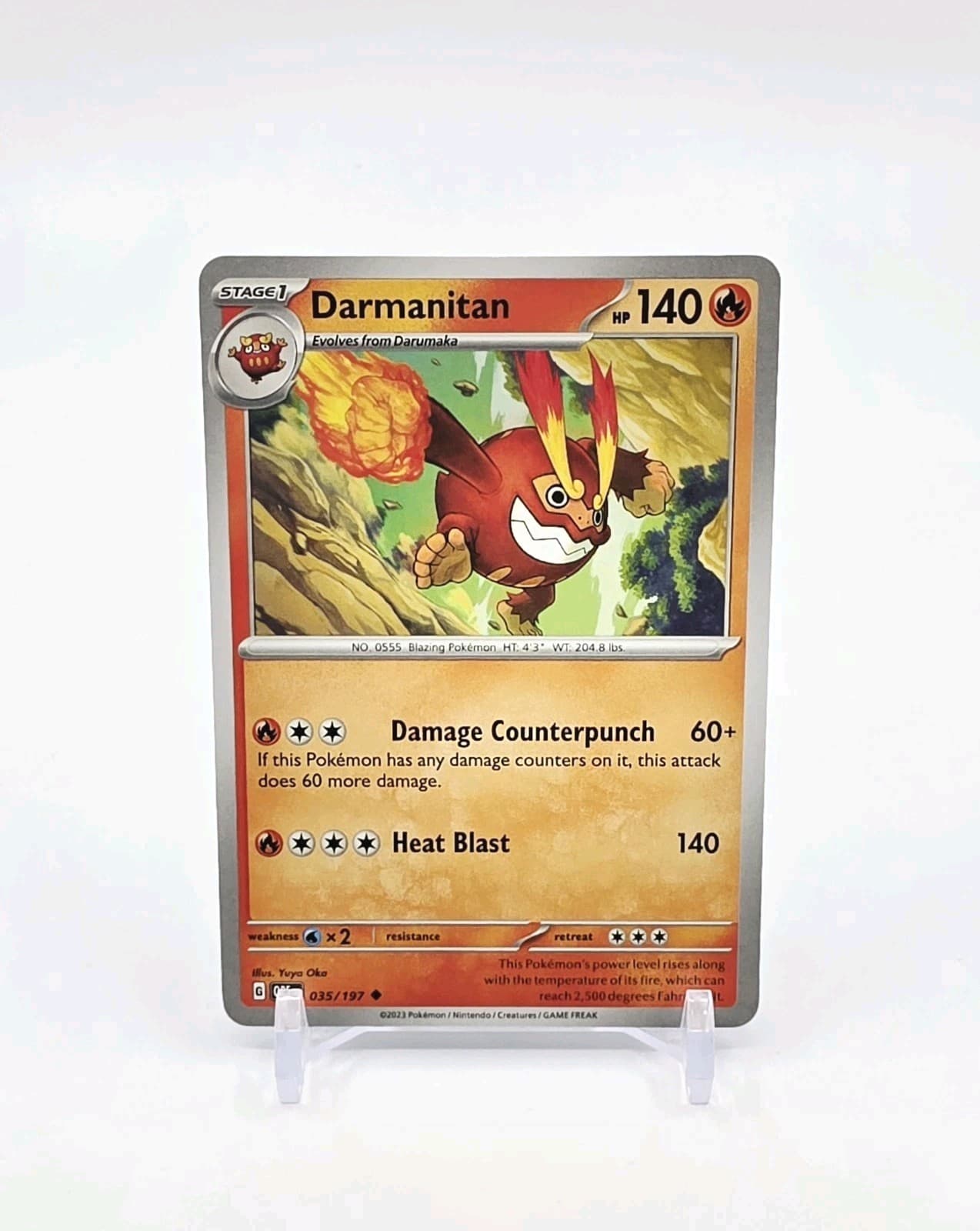 Darmanitan Uncommon Pokémon TCG Obsidian Flames 35/197