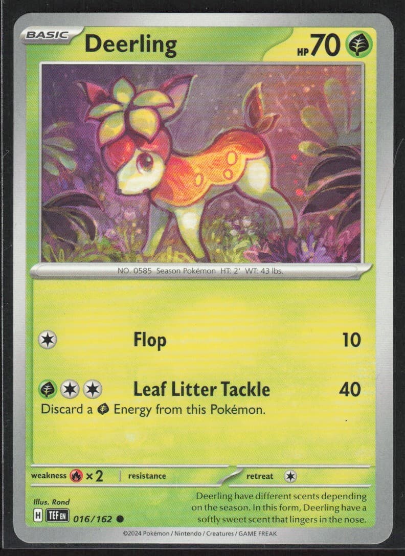 2024 Scarlet & Violet Series - Temporal Forces Deerling Common #16