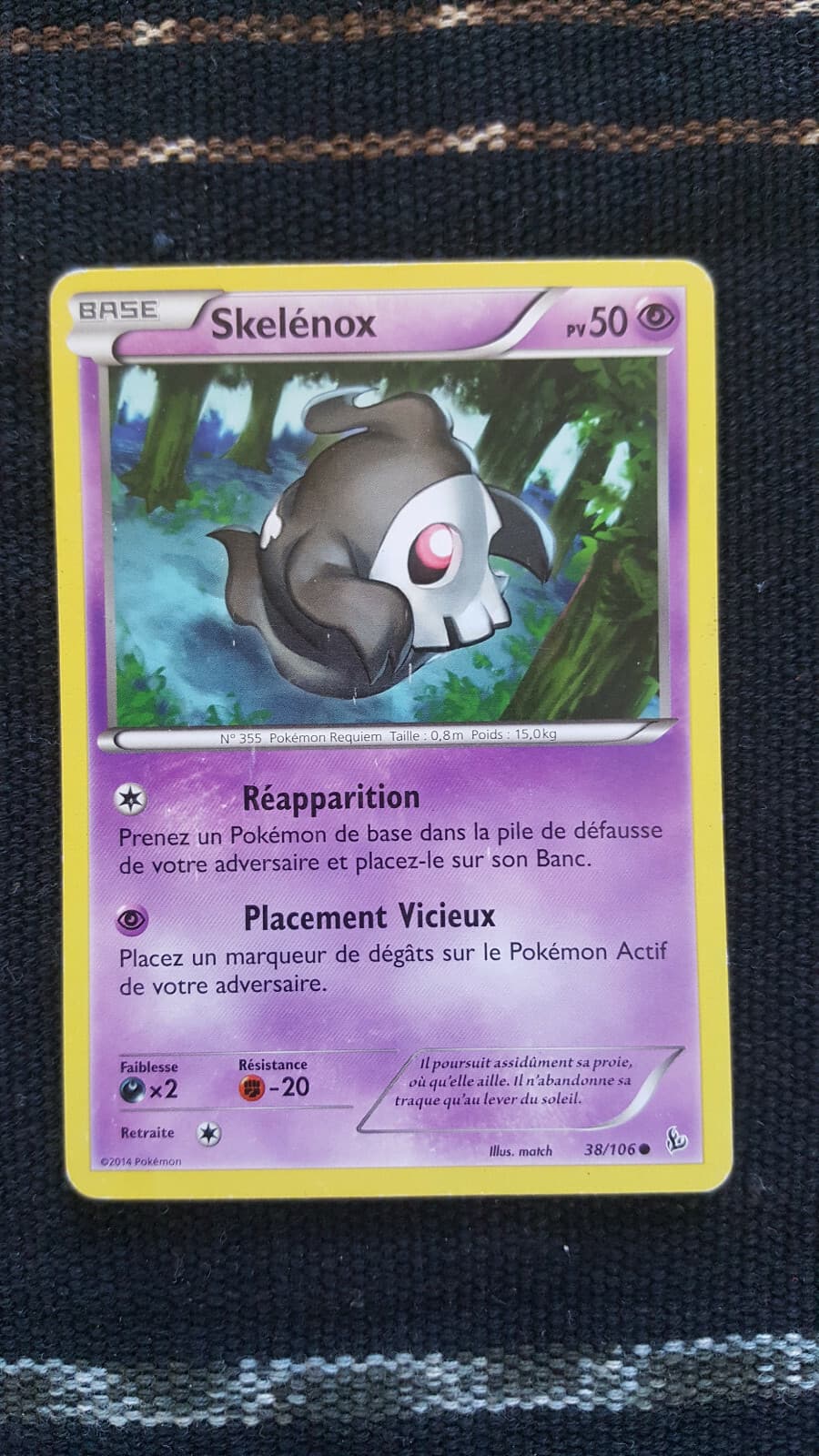 😀😀😀 Carte Pokemon Skelénox 38/106 XY2 Etincelles VF