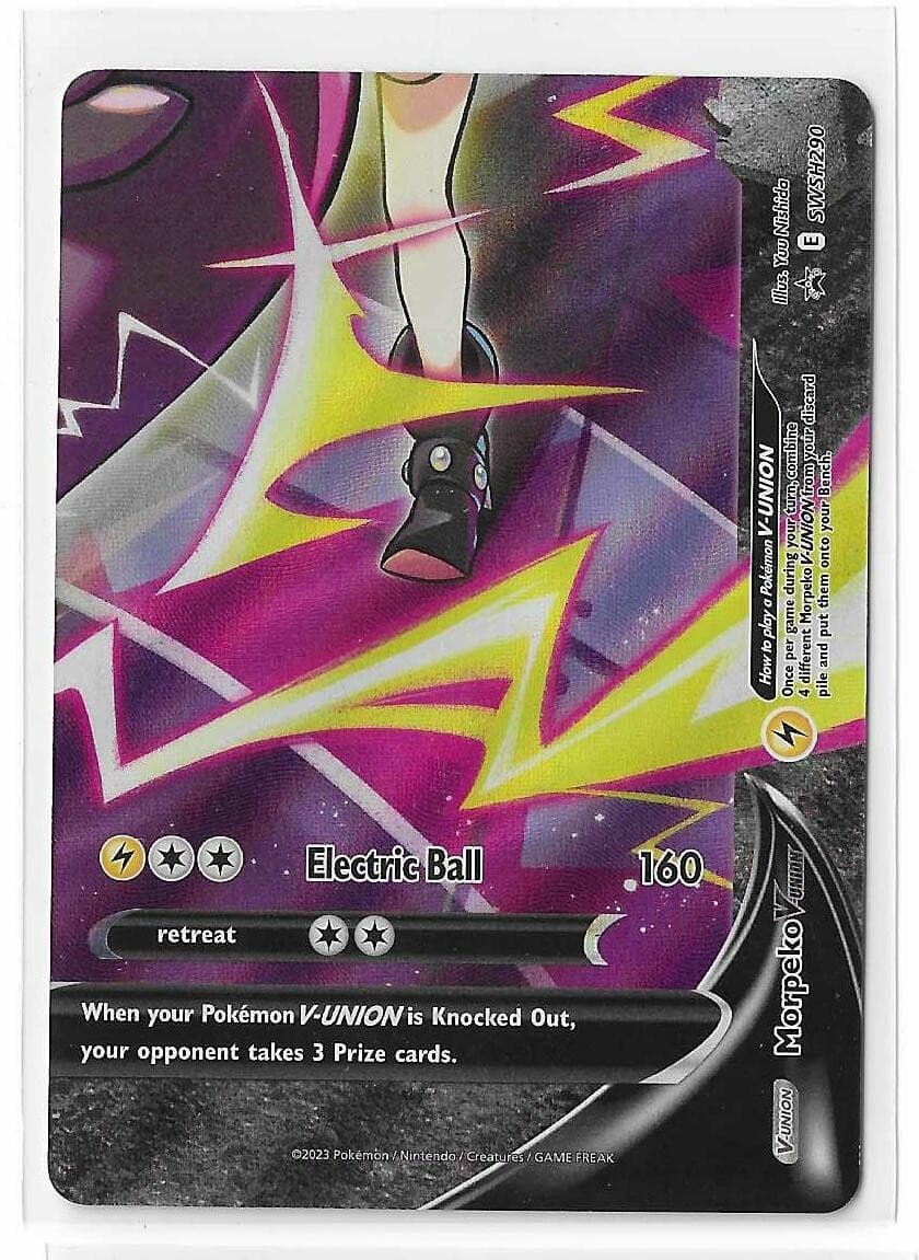 Morpeko V-Union SWSH290 Black Star Promo Sword & Shield Pokemon TCG Card NM
