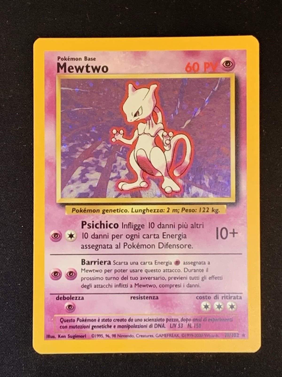 Pokemon TCG MEWTWO HOLO SET BASE 10/102 - ITA ITALIANO