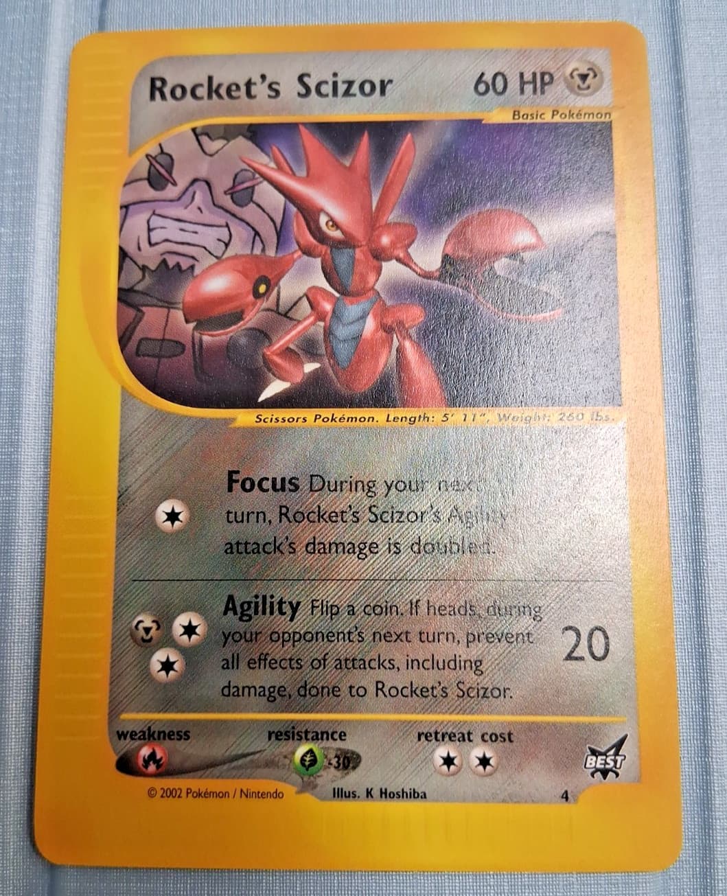 Pokemon Rocket's Scizor #4/9 Best of Game Promo Non-hollow NM Fast Ship