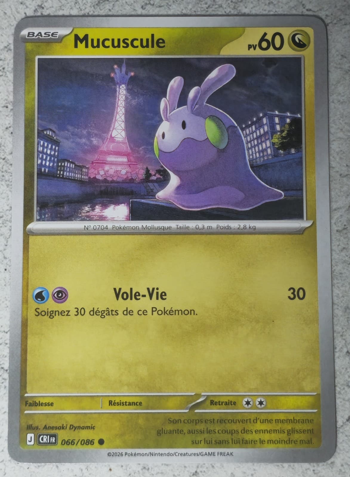 POKEMON - MUCUSCULE 66/86 - Chaos Ascendant - Neuf