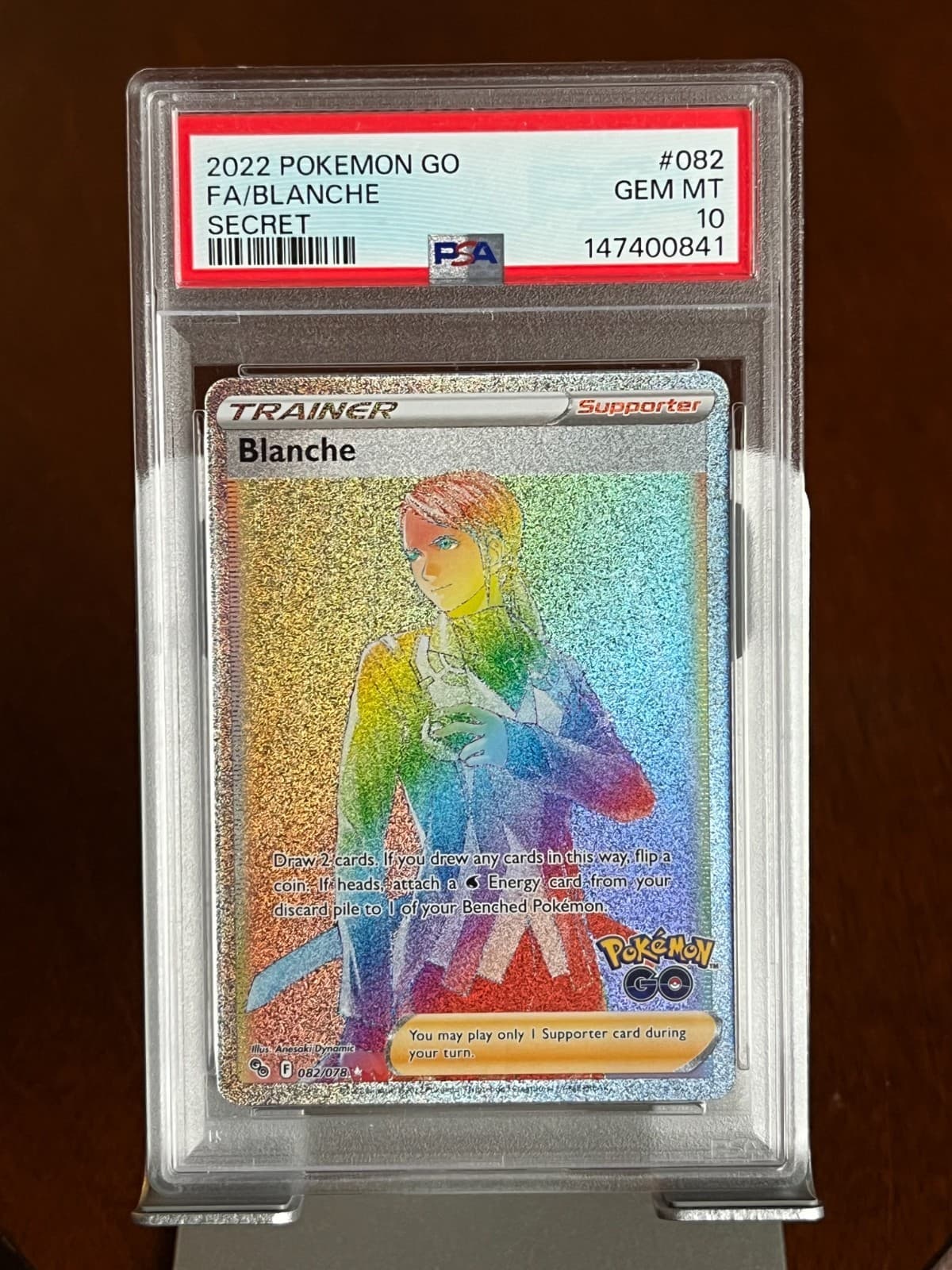 Pokemon Blanche #082 Pokemon GO Secret PSA 10