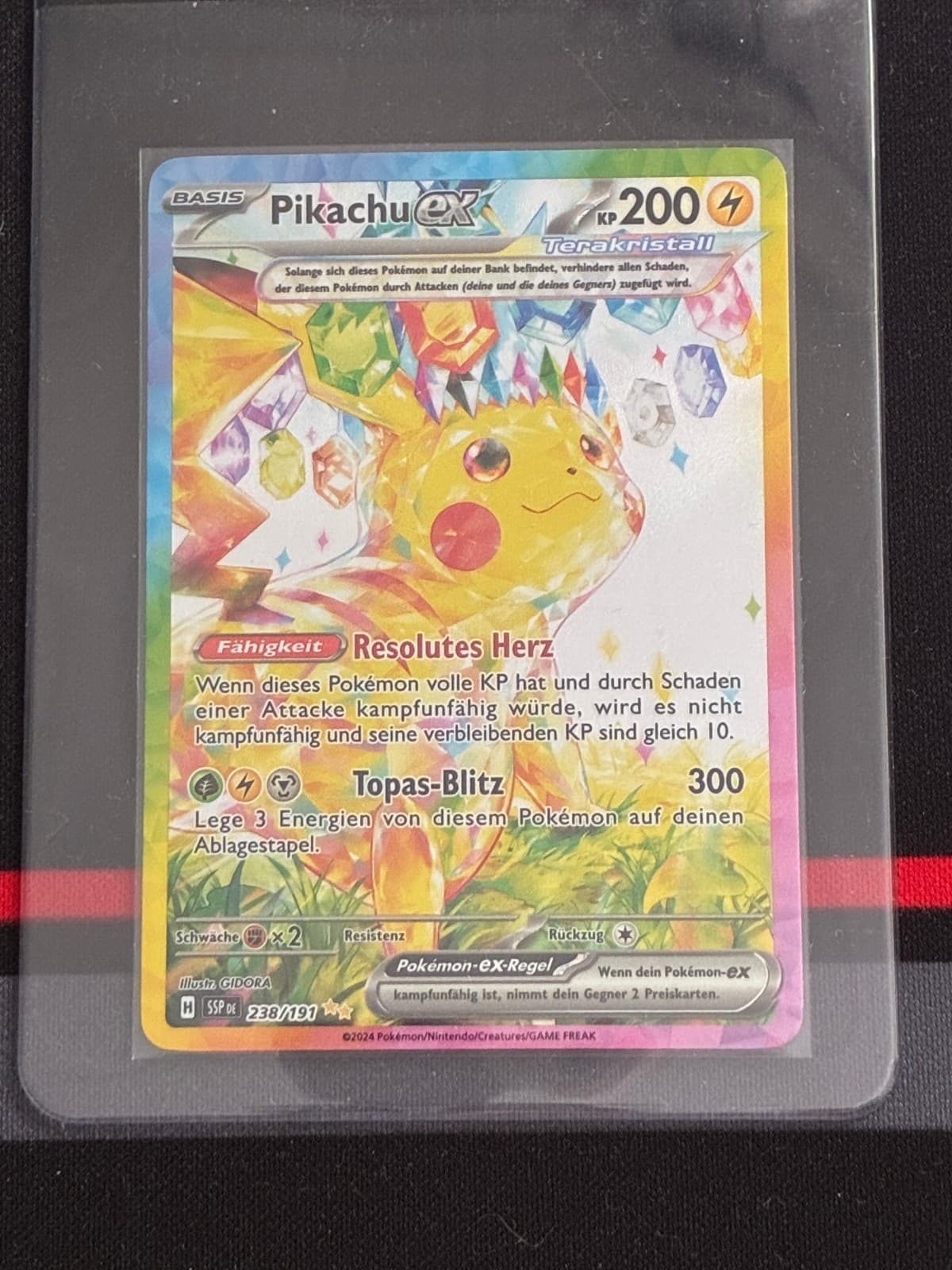 Pokemon SSP 238/191 Pikachu ex - Stürmische Funken