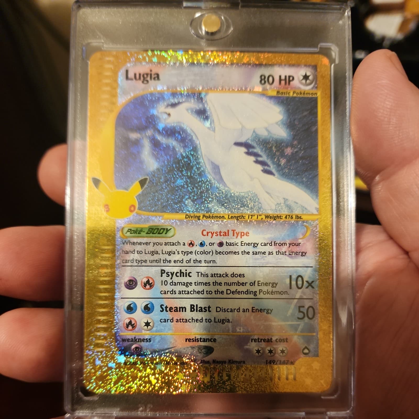 Crystal Lugia 149/147 Pokemon 30th Celebration Classic Collection Holo NM 2026