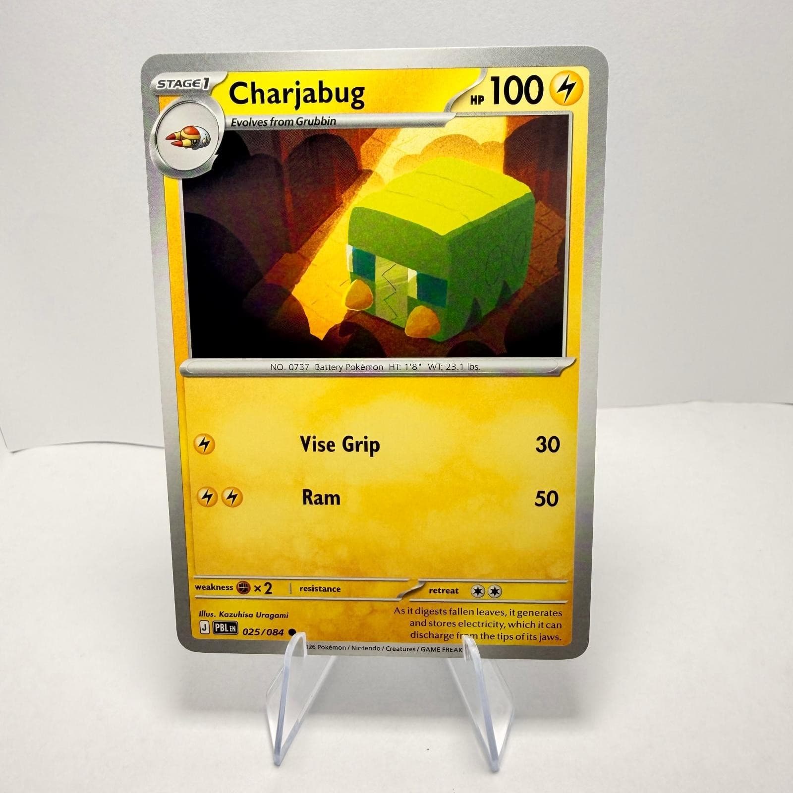 Charjabug 025/084 Common Pitch Black Pokemon Near Mint