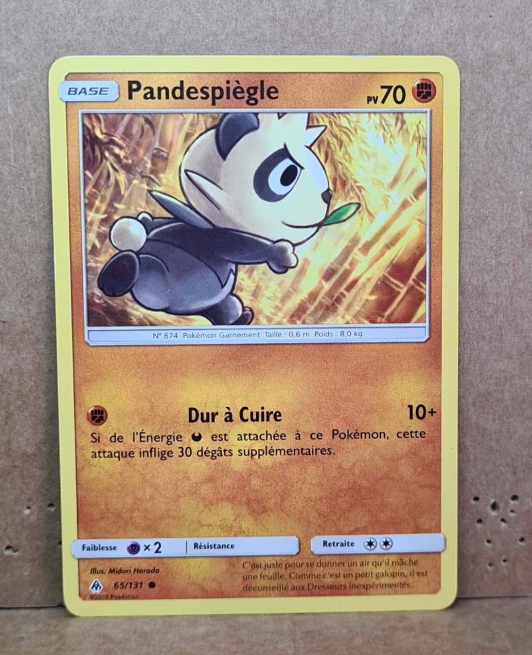 Carte Pokemon pandespiegle 65/131 SL6 Soleil Lune Lumière Interdite VF