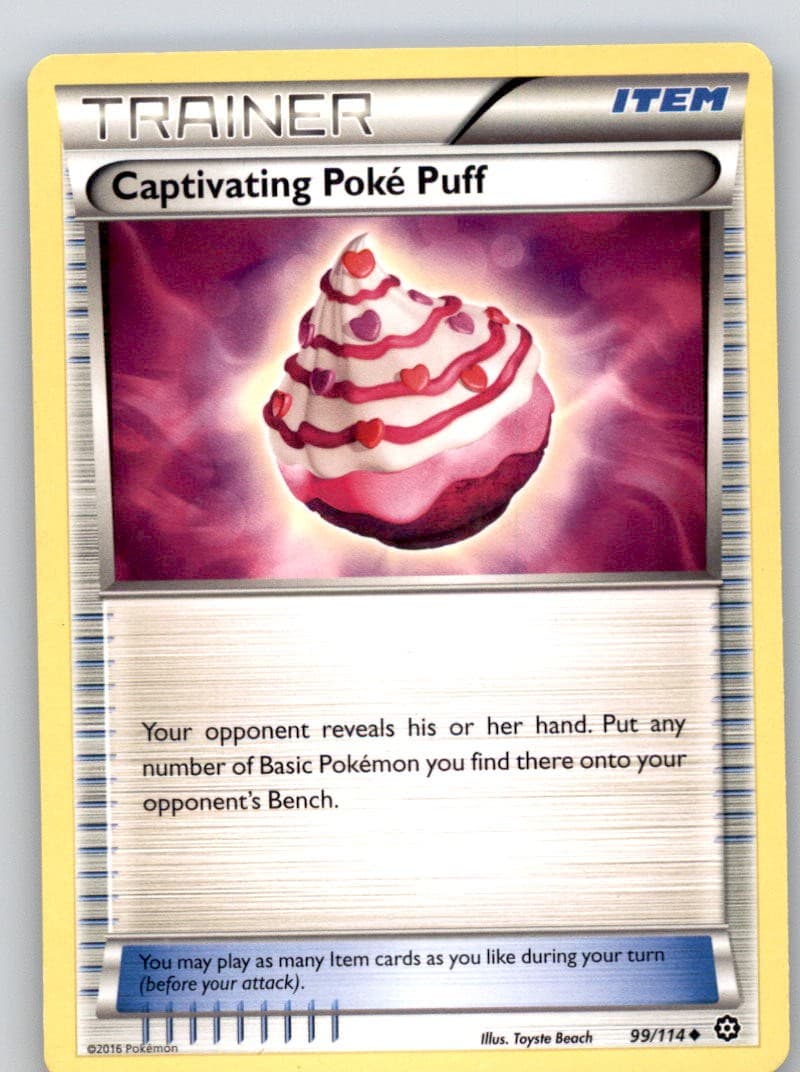 Captivating Poke Puff 99/114 XY - Steam Siege