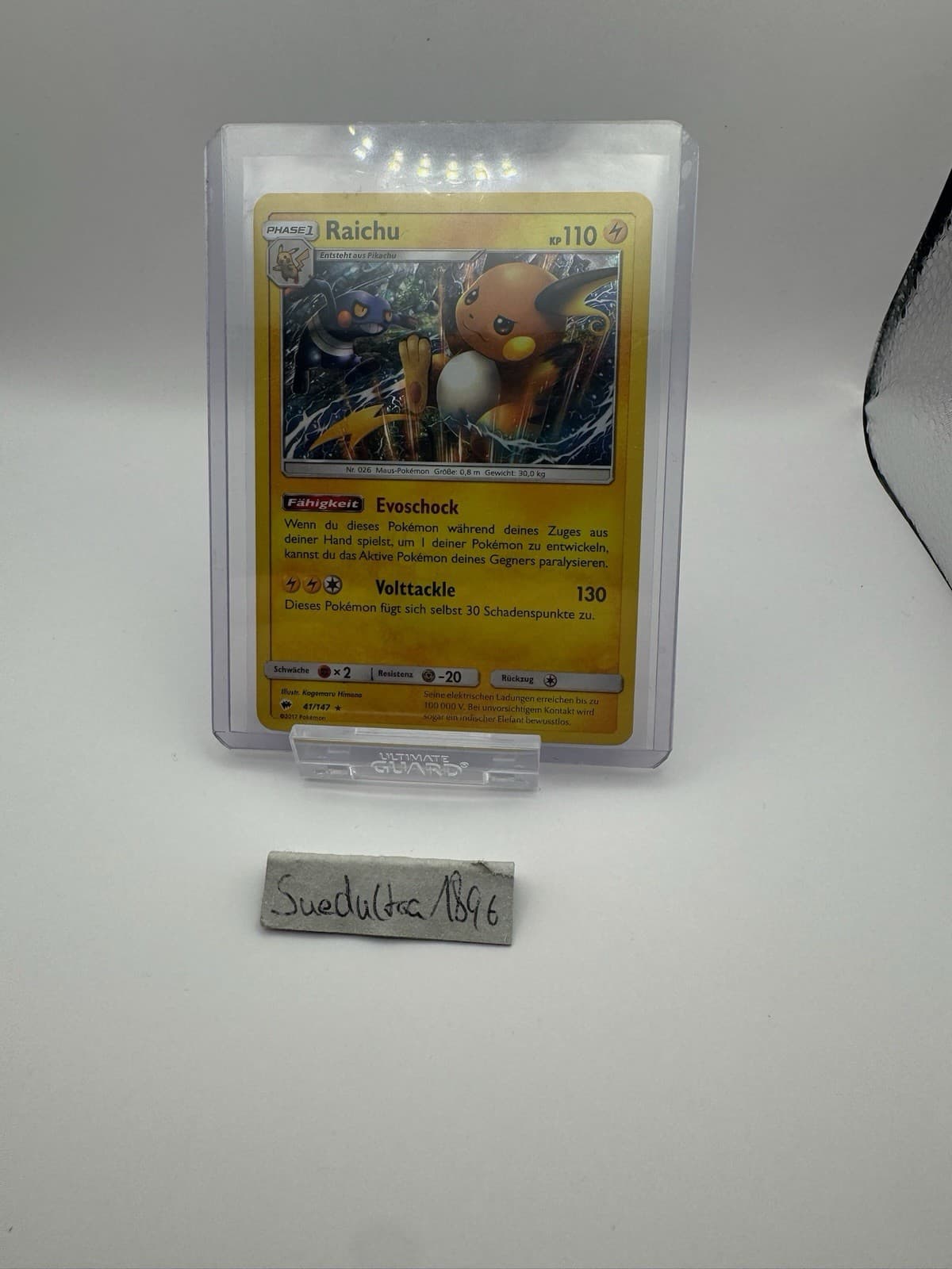 Pokémon DE - Nacht In Flammen 41/147 - Raichu Holo - NM
