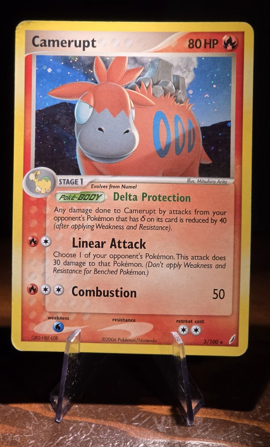 Pokemon Camerupt 3/100 Crystal Guardians Holo Holo Rare EN