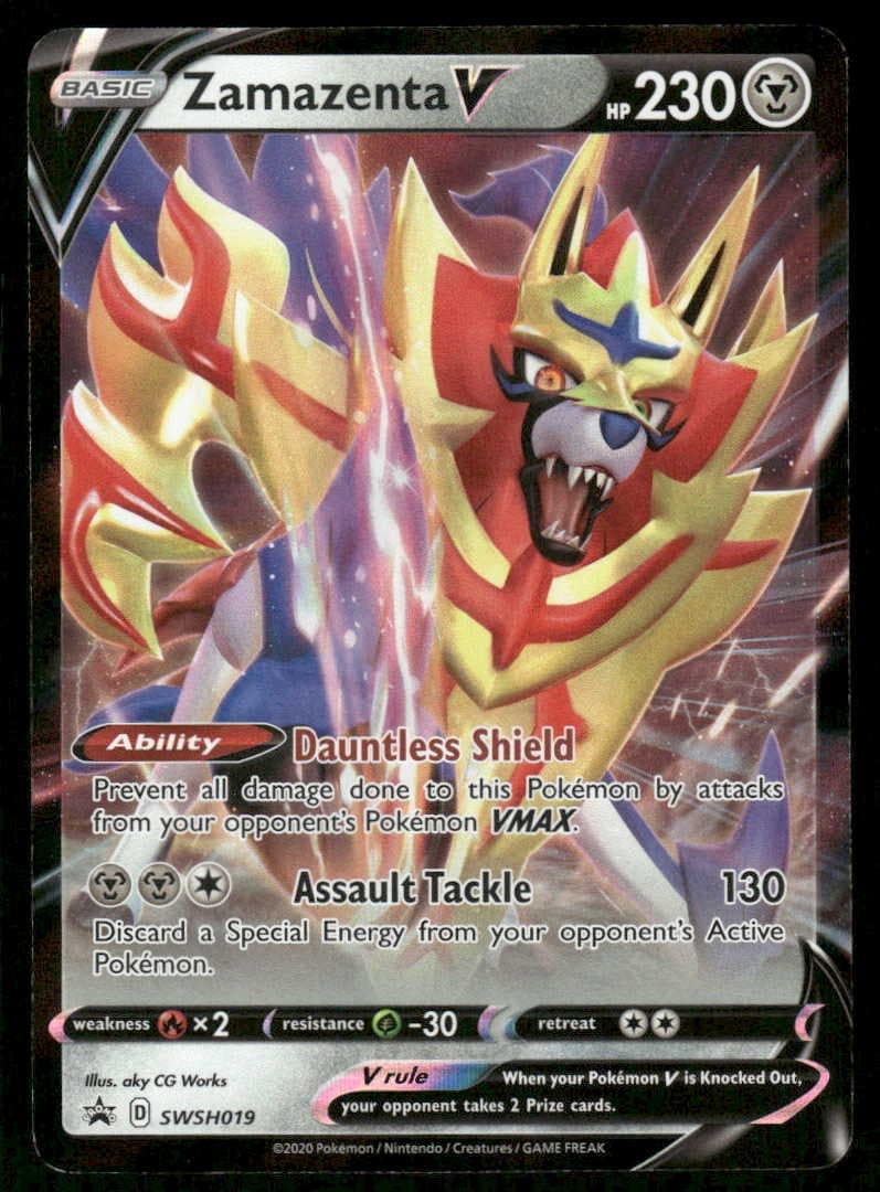 POKEMON ZAMAZENTA V SWORD & SHIELD PROMO SWSH019 HOLO P NM/M