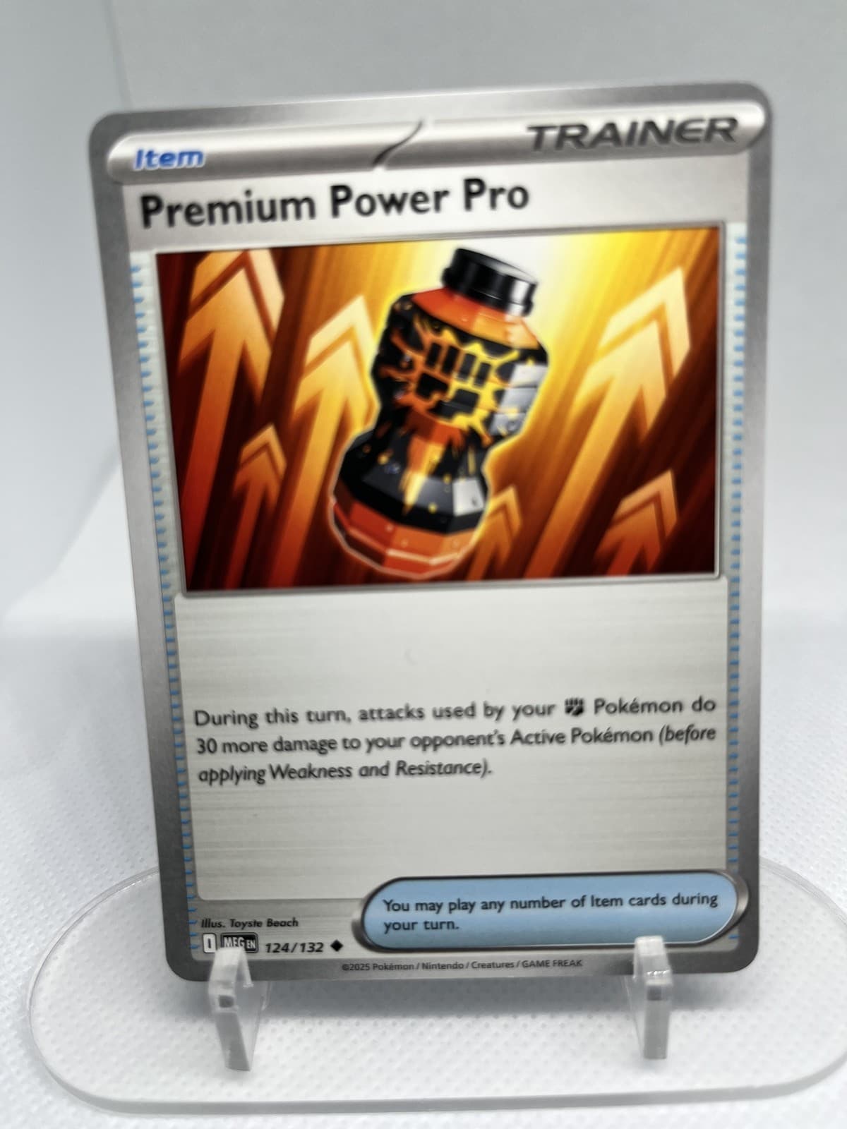 Premium Power Pro - 124/132 124/132 Uncommon ME01: Mega Evolution Pokemon Near