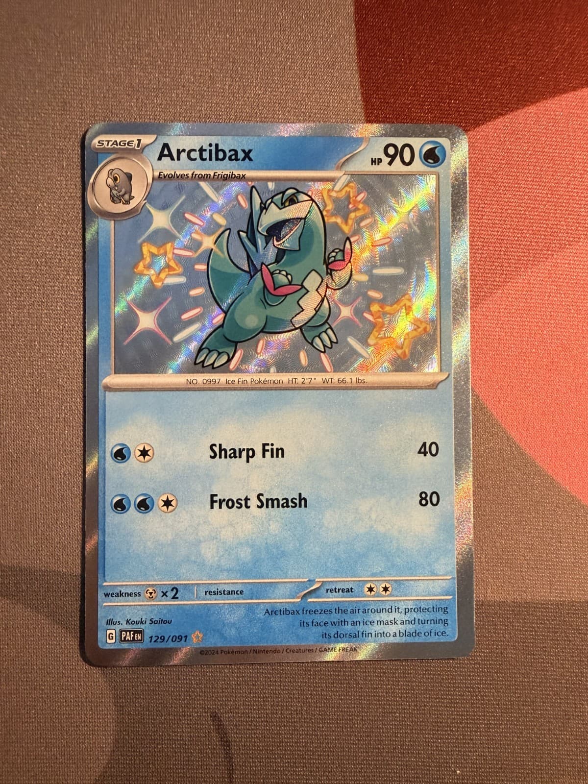 Arctibax 129/091 SV: Paldean Fates Holo NM