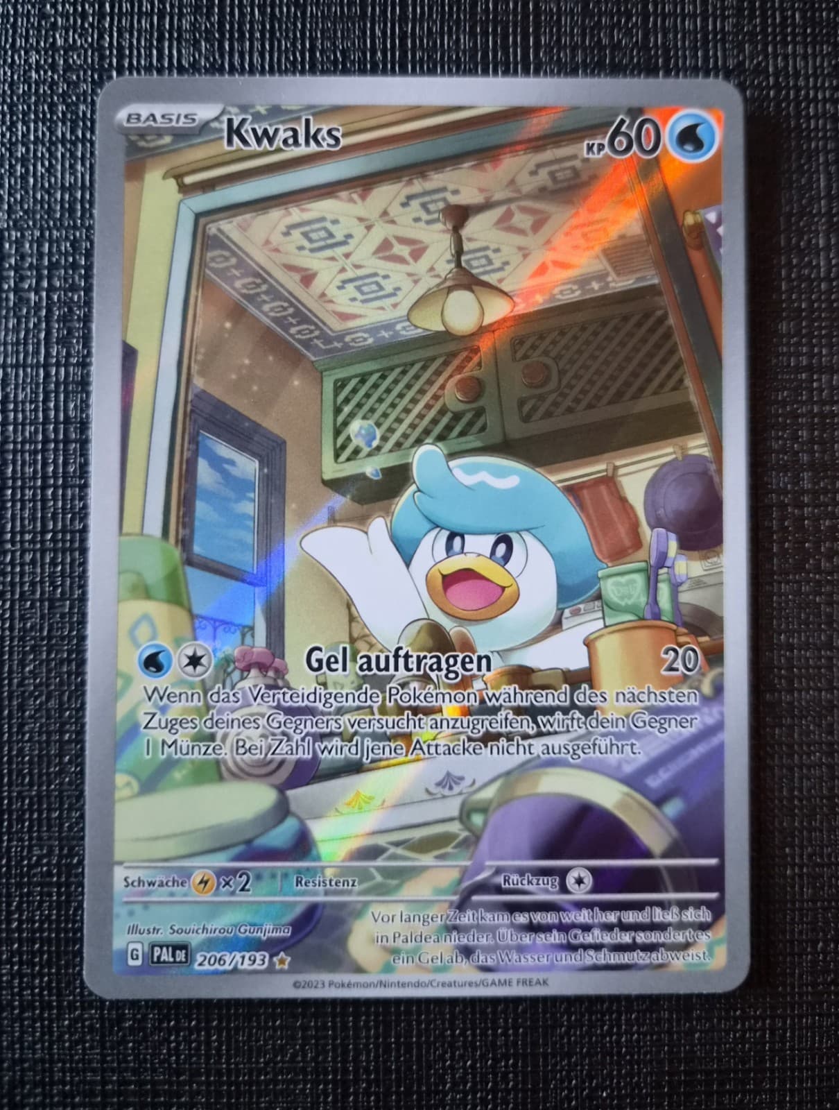 Pokémon Kwaks Entwicklungen in Paldea PAL 206/193 Illustration Rare NM Deutsch
