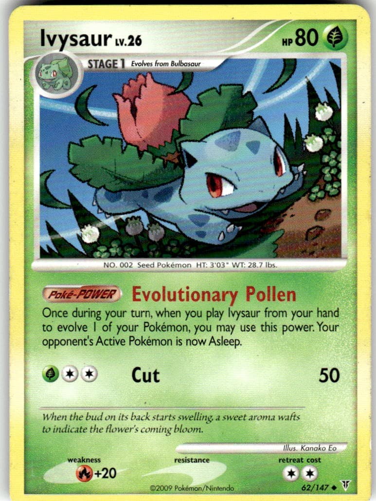 Ivysaur 62/147 Uncommon Supreme Victors Pokemon Near Mint
