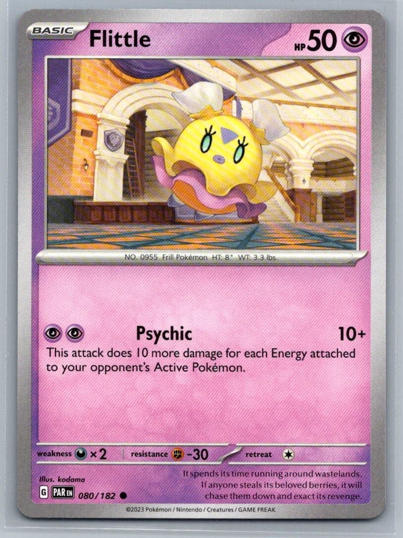 Flittle 80/182 Paradox Rift Common Pokémon TCG 2023