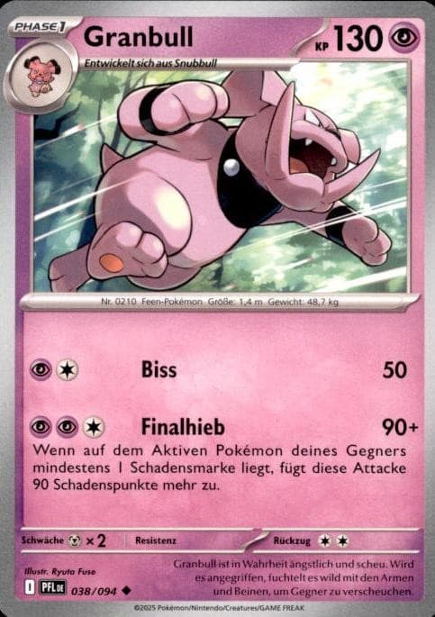 Pokémon Granbull Phantasmal Flames #38 (B6514)